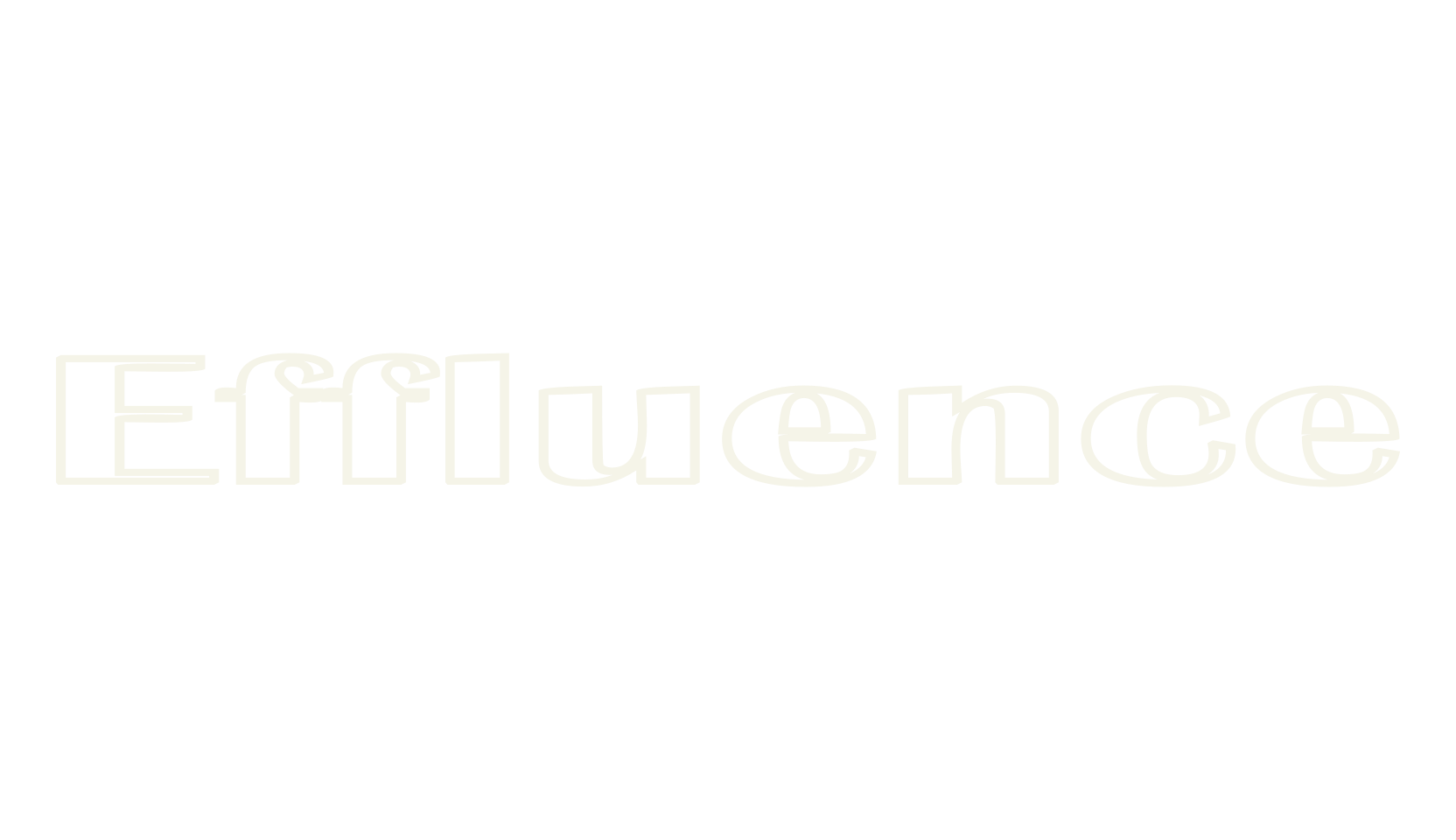 Effluence, display market font preview