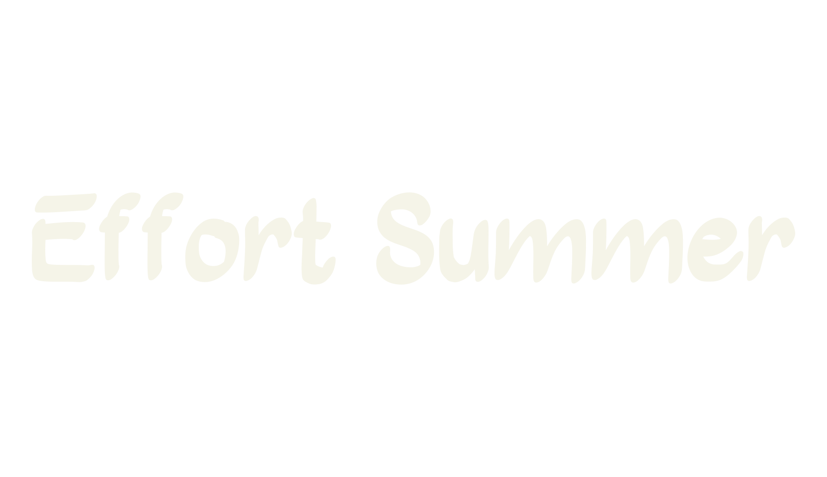 Effort Summer, calligraphy font preview