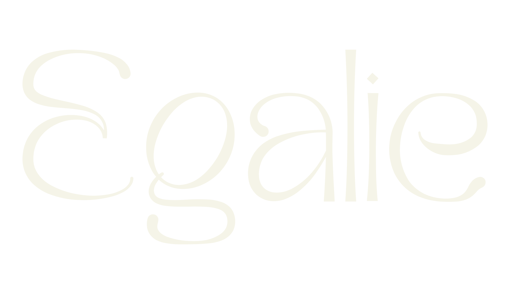 Egalie, elegant font preview