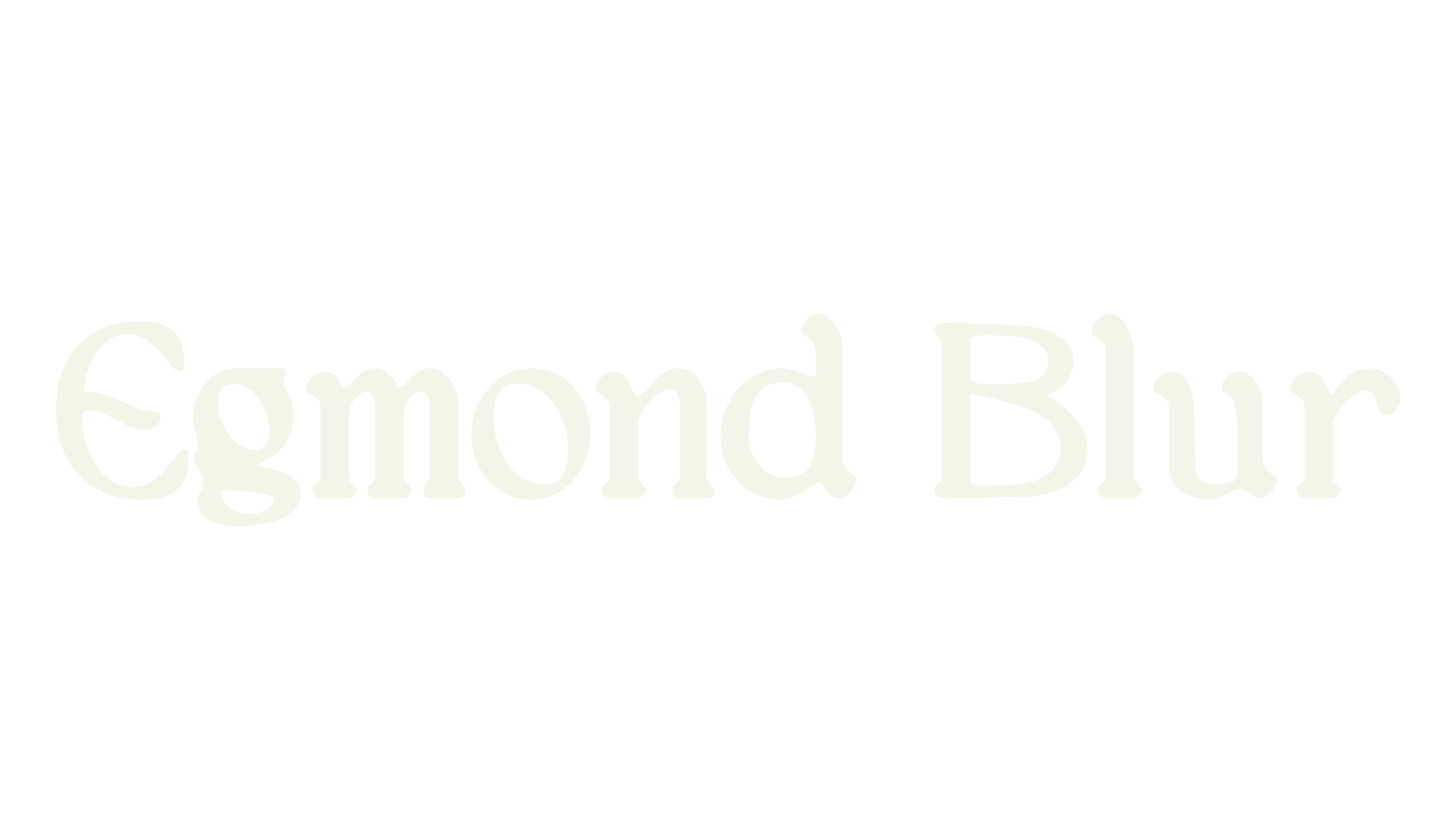 Egmond Blur, quote font preview