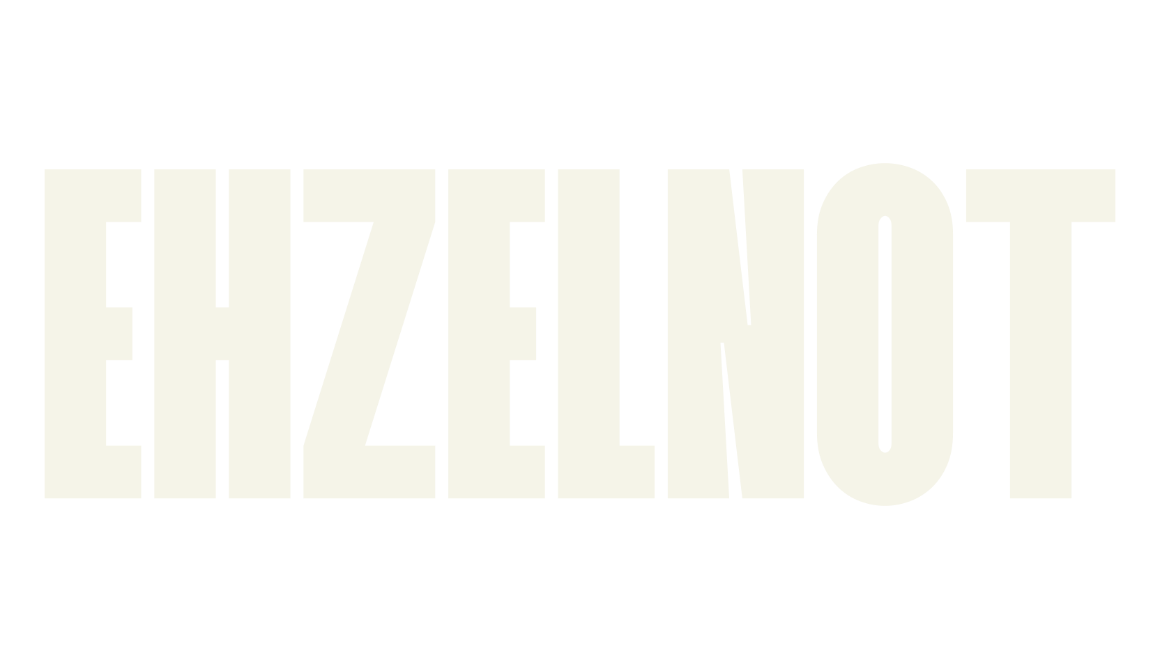EHZELNOT, sans serif font preview