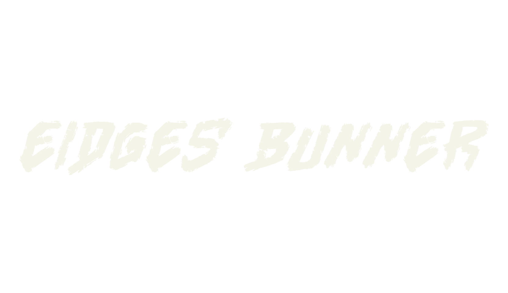 Eidges Bunner, cyberpunk font preview