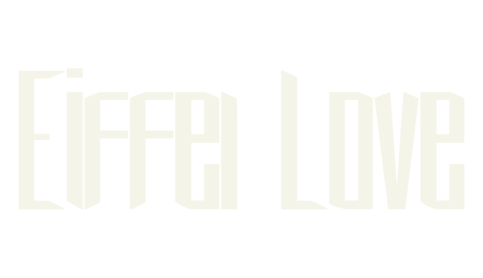 Eiffel Love, lettering font preview