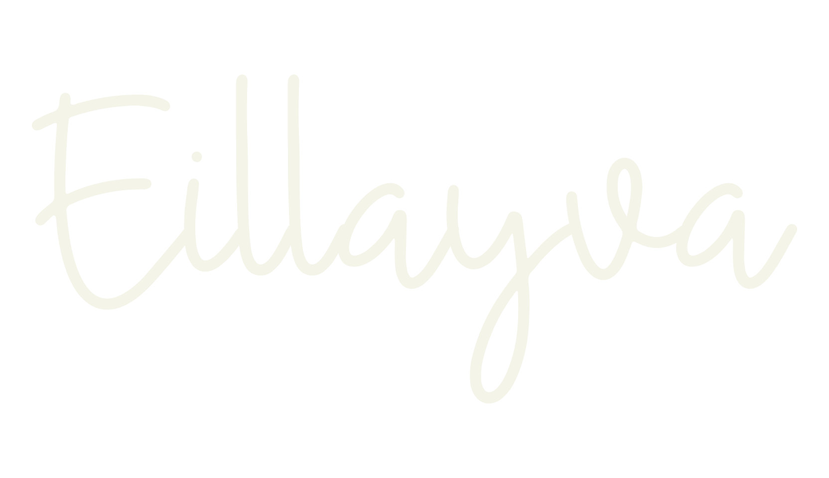 Eillayva, handwriting font preview