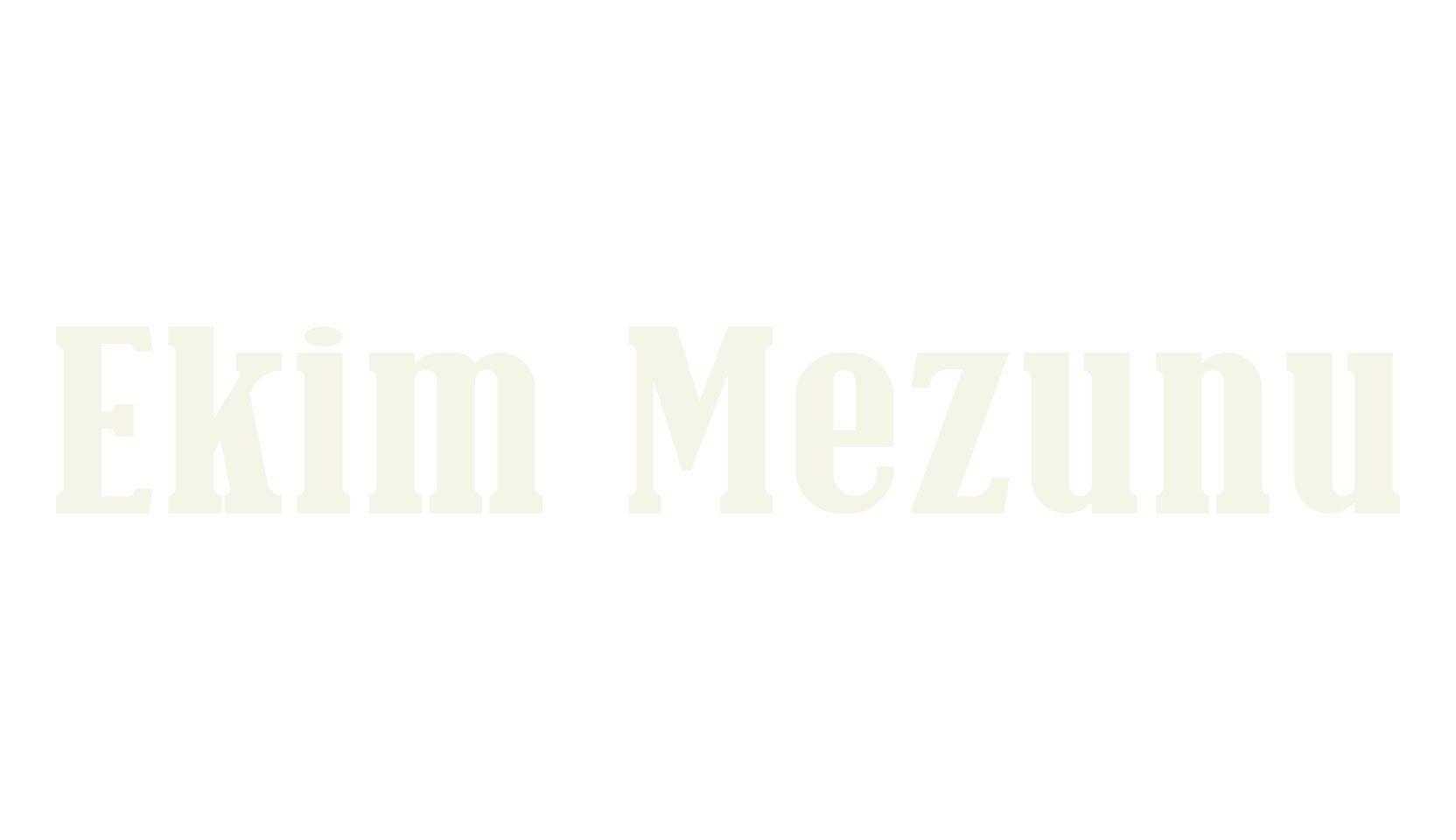 Ekim Mezunu, serif font preview