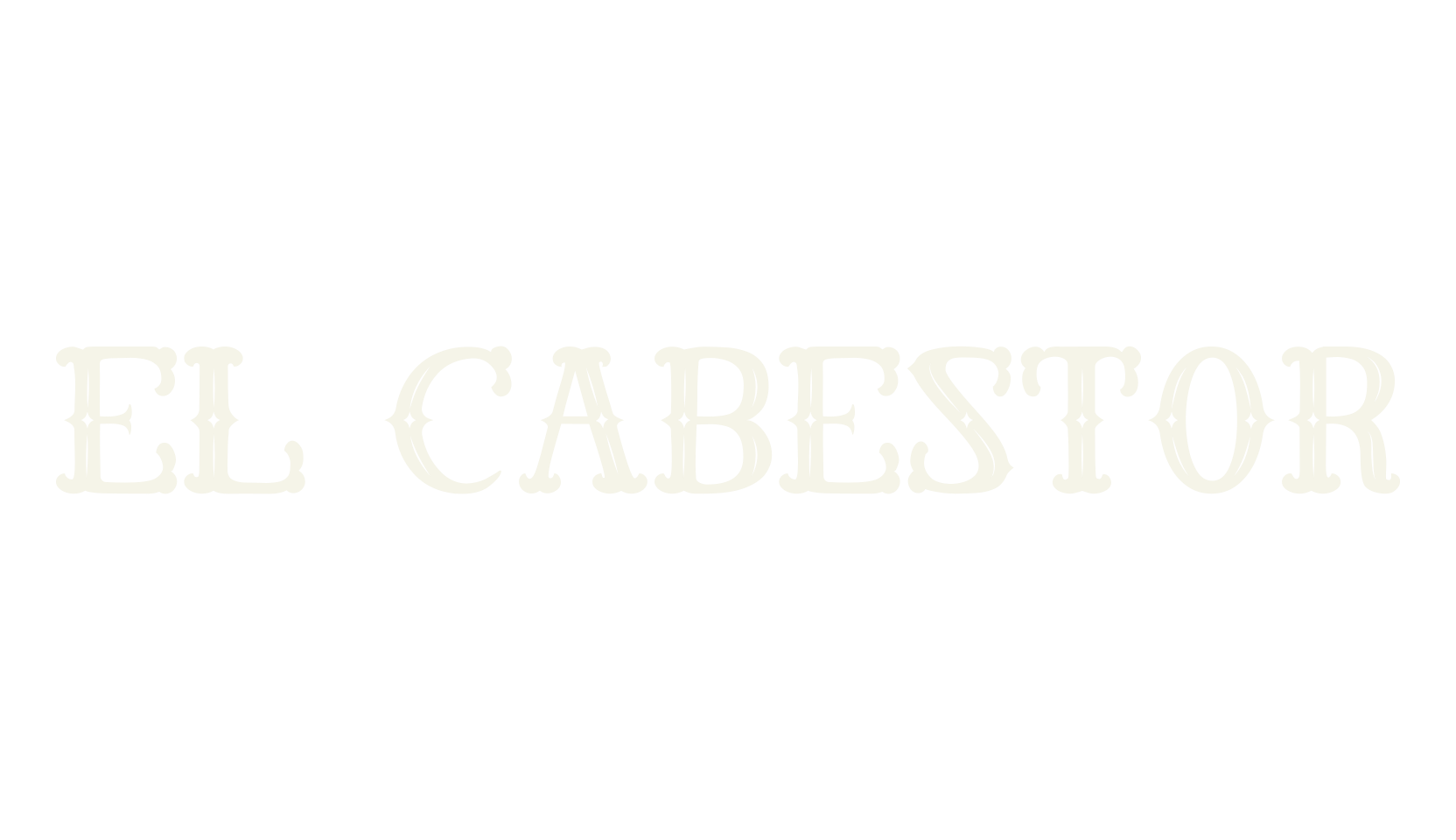 El Cabestor, old english font preview