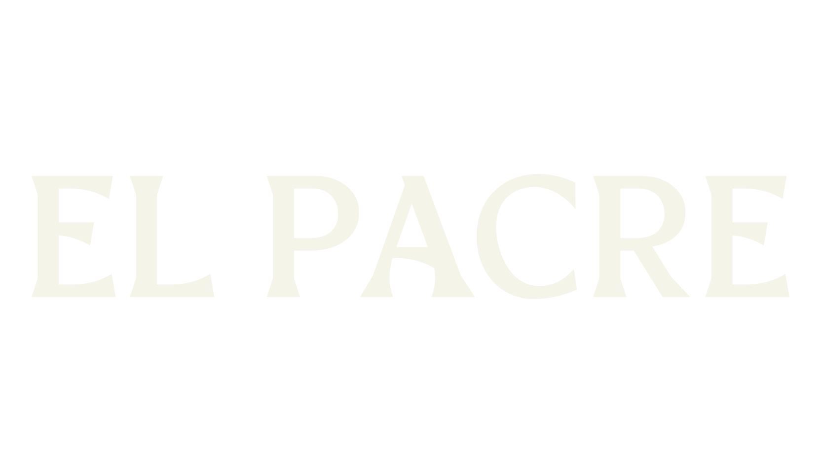 EL PACRE, cool font preview