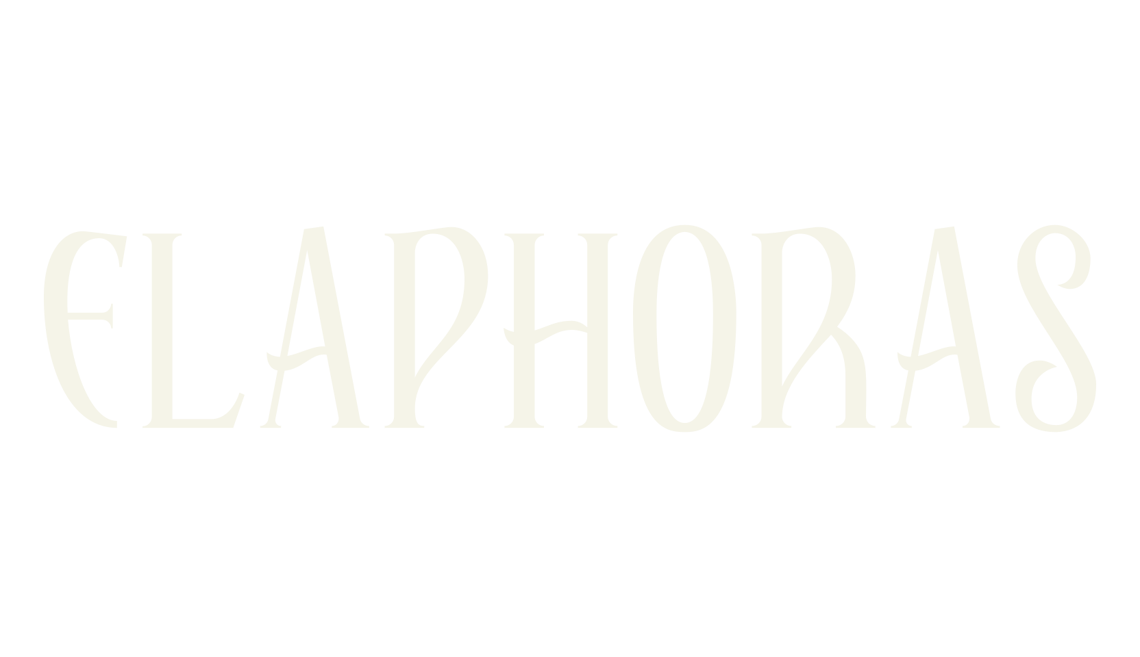 ELAPHORAS, serif font preview