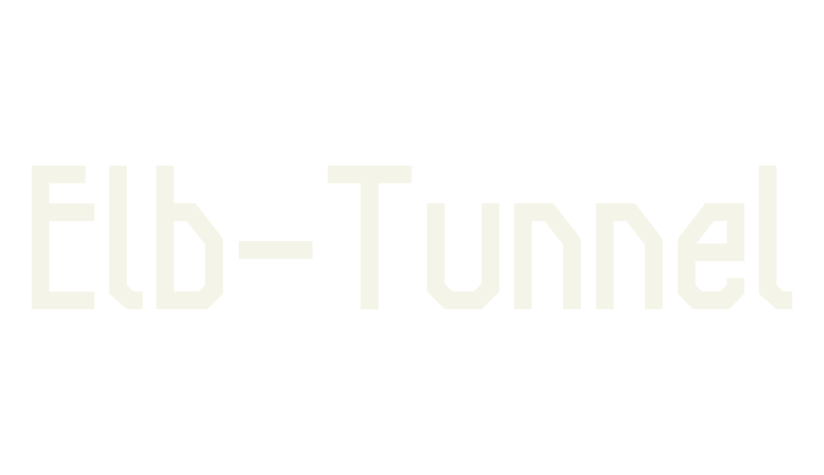 Elb-Tunnel, display font preview