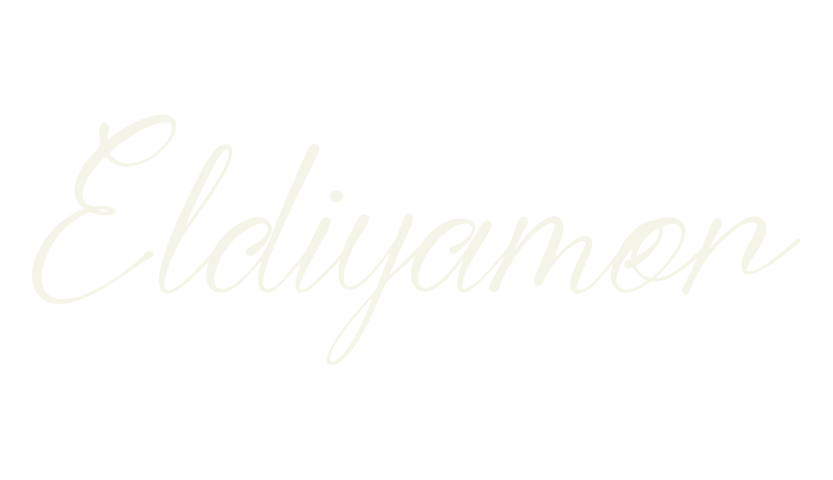 Eldiyamor, calligraphy font preview