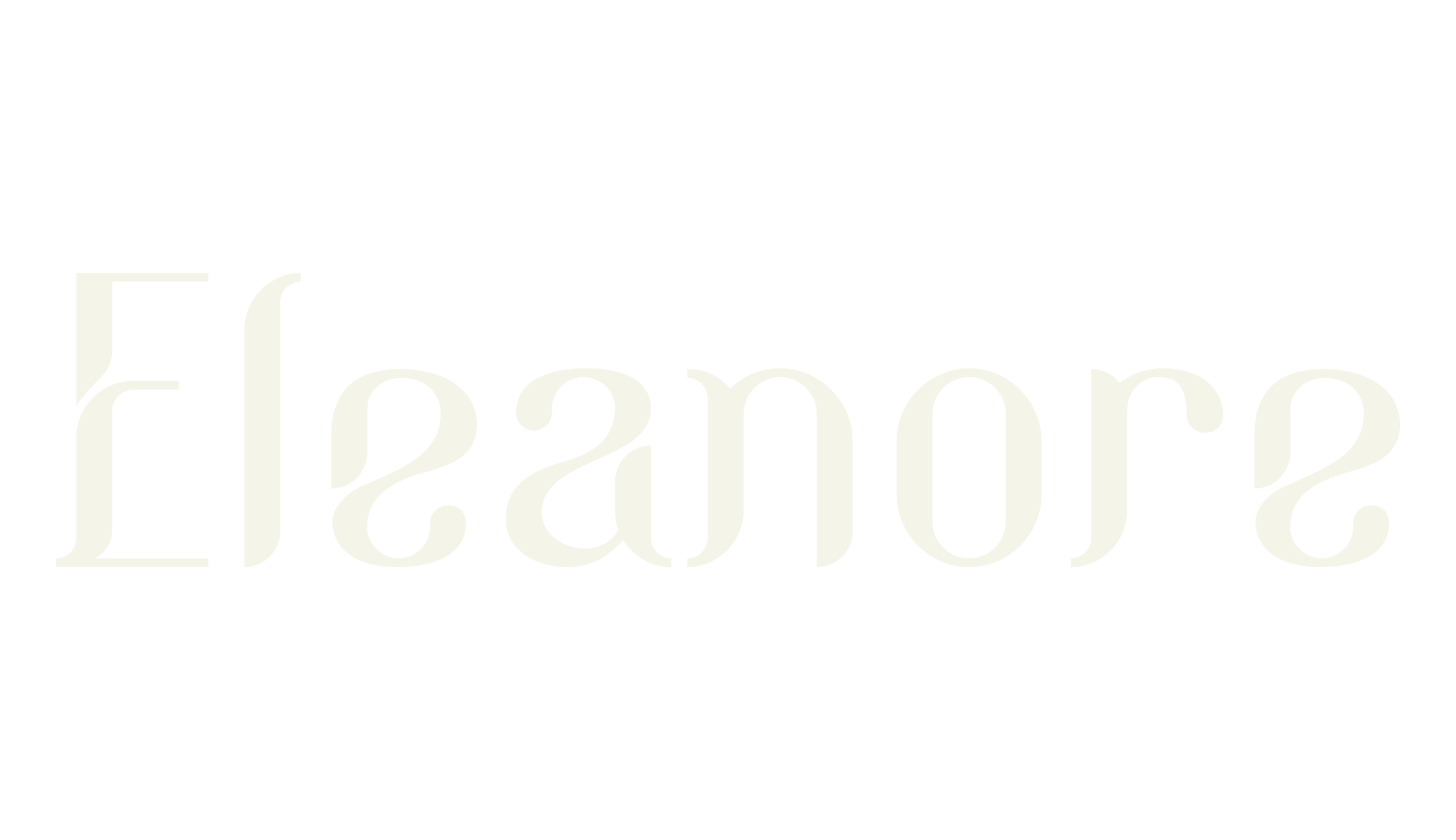 Eleanore, fancy font preview