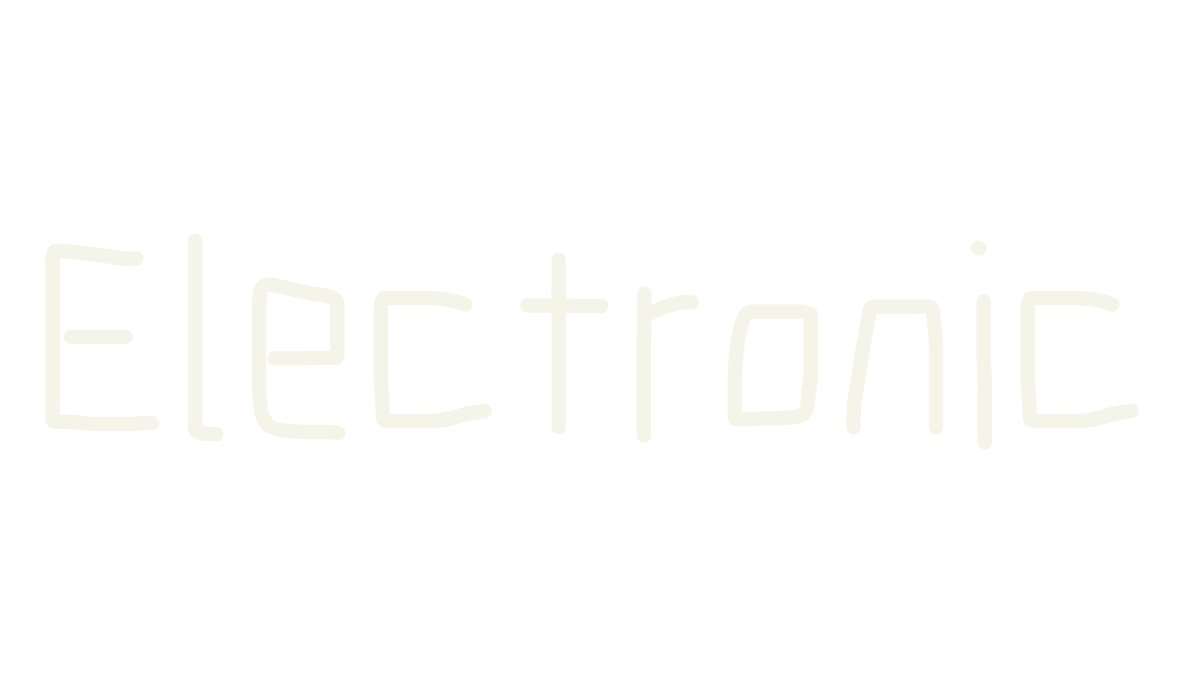 Electronic, handwritten font preview