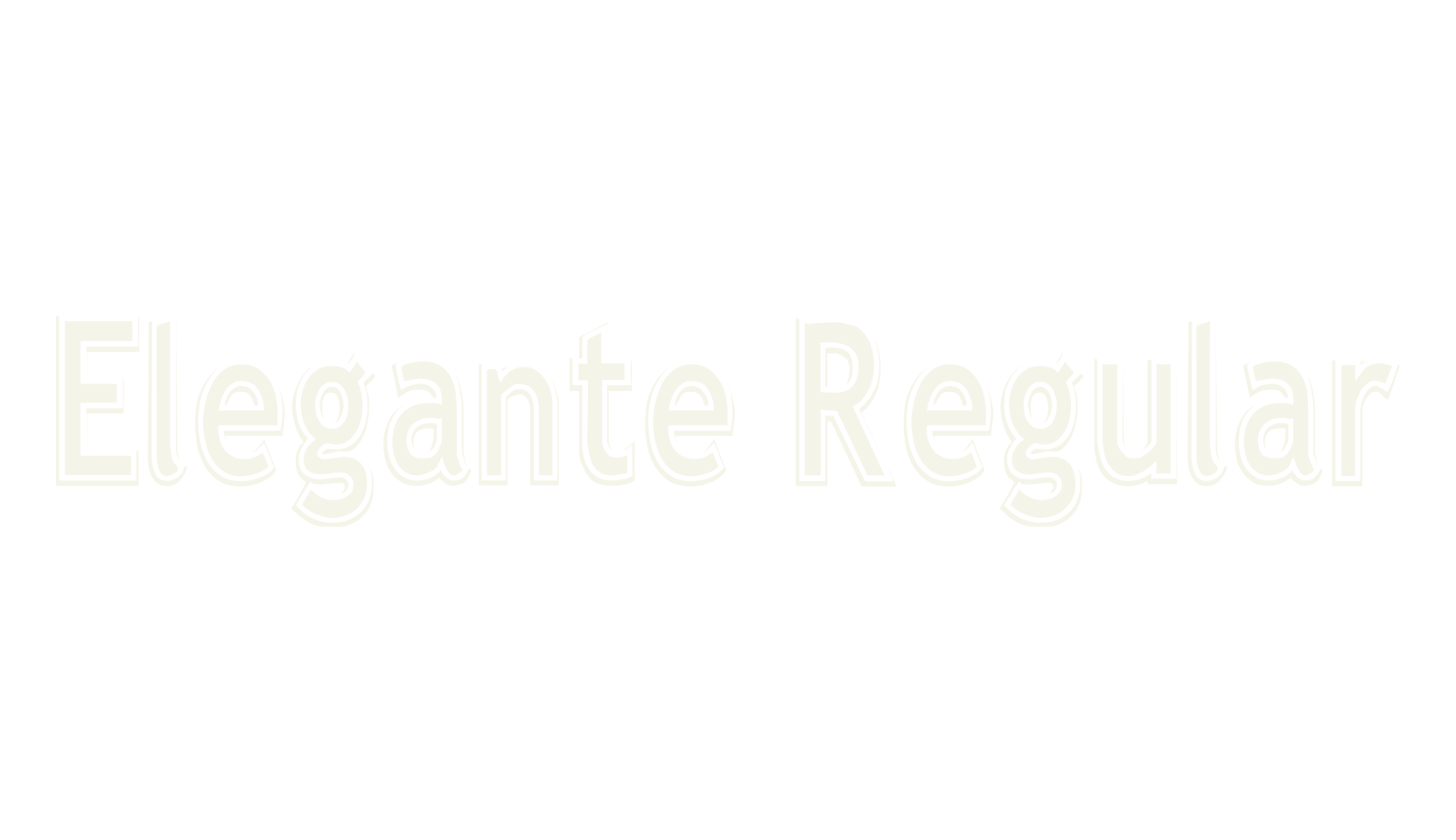 Elegante Regular, display market font preview