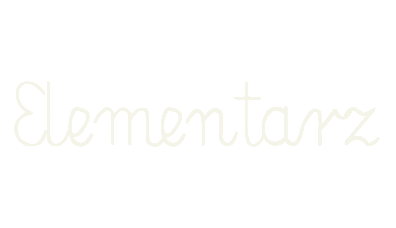 Elementarz, cursive font preview