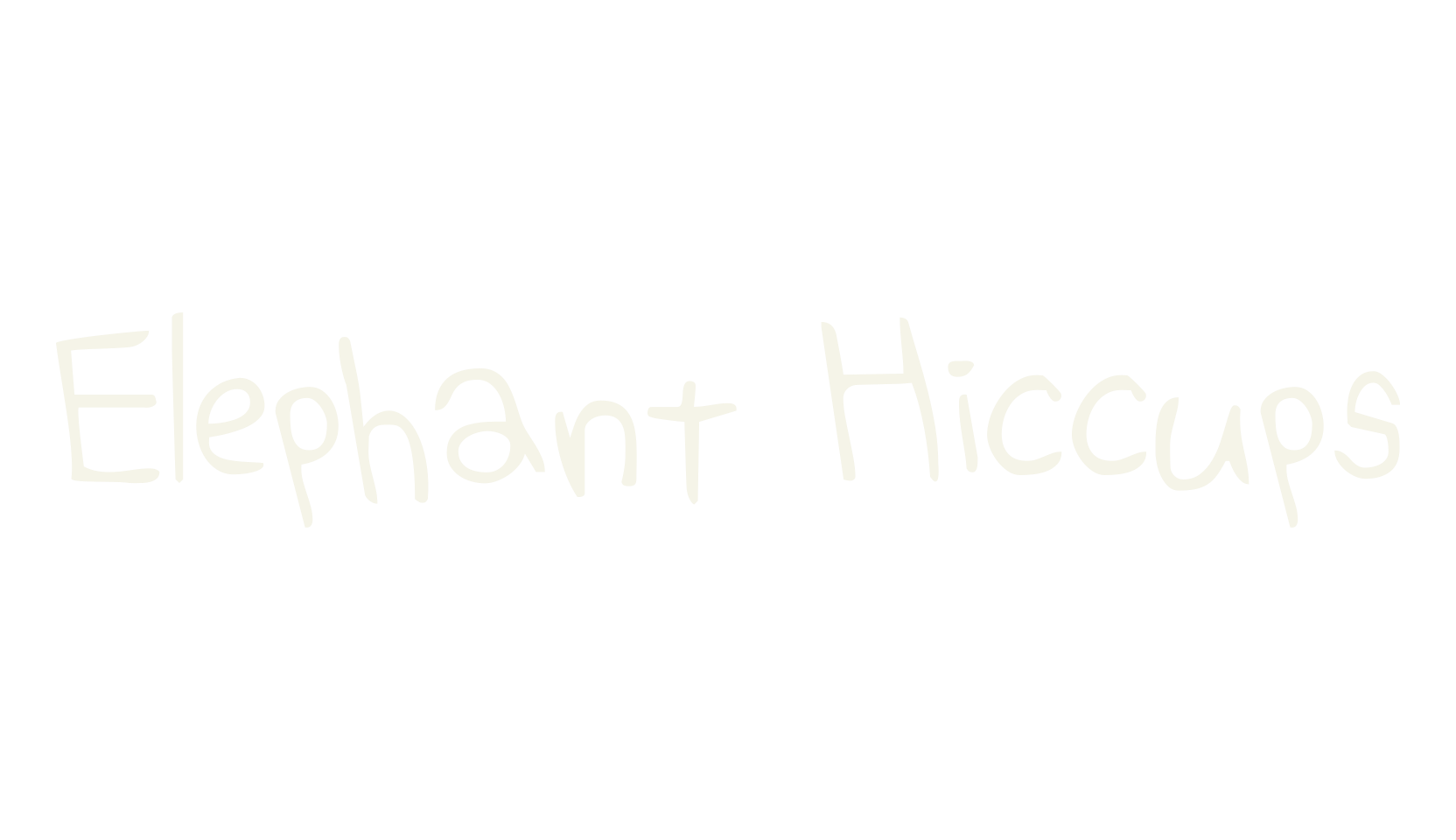 Elephant Hiccups, display market font preview