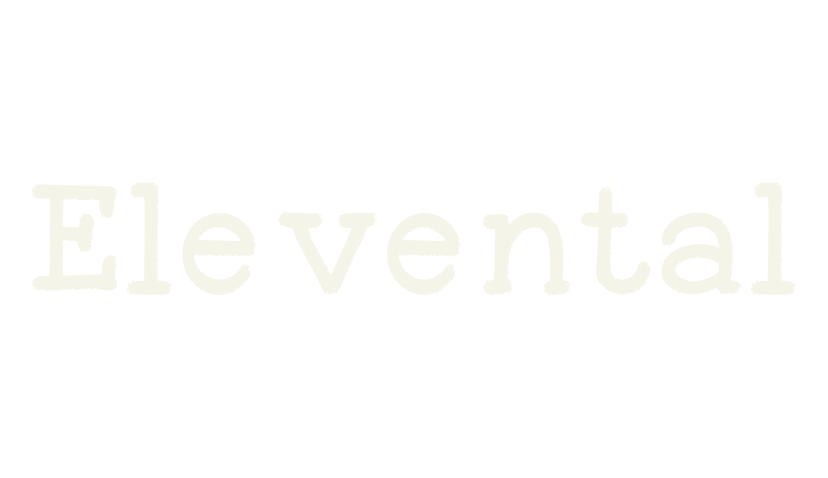 Elevental, logo font preview