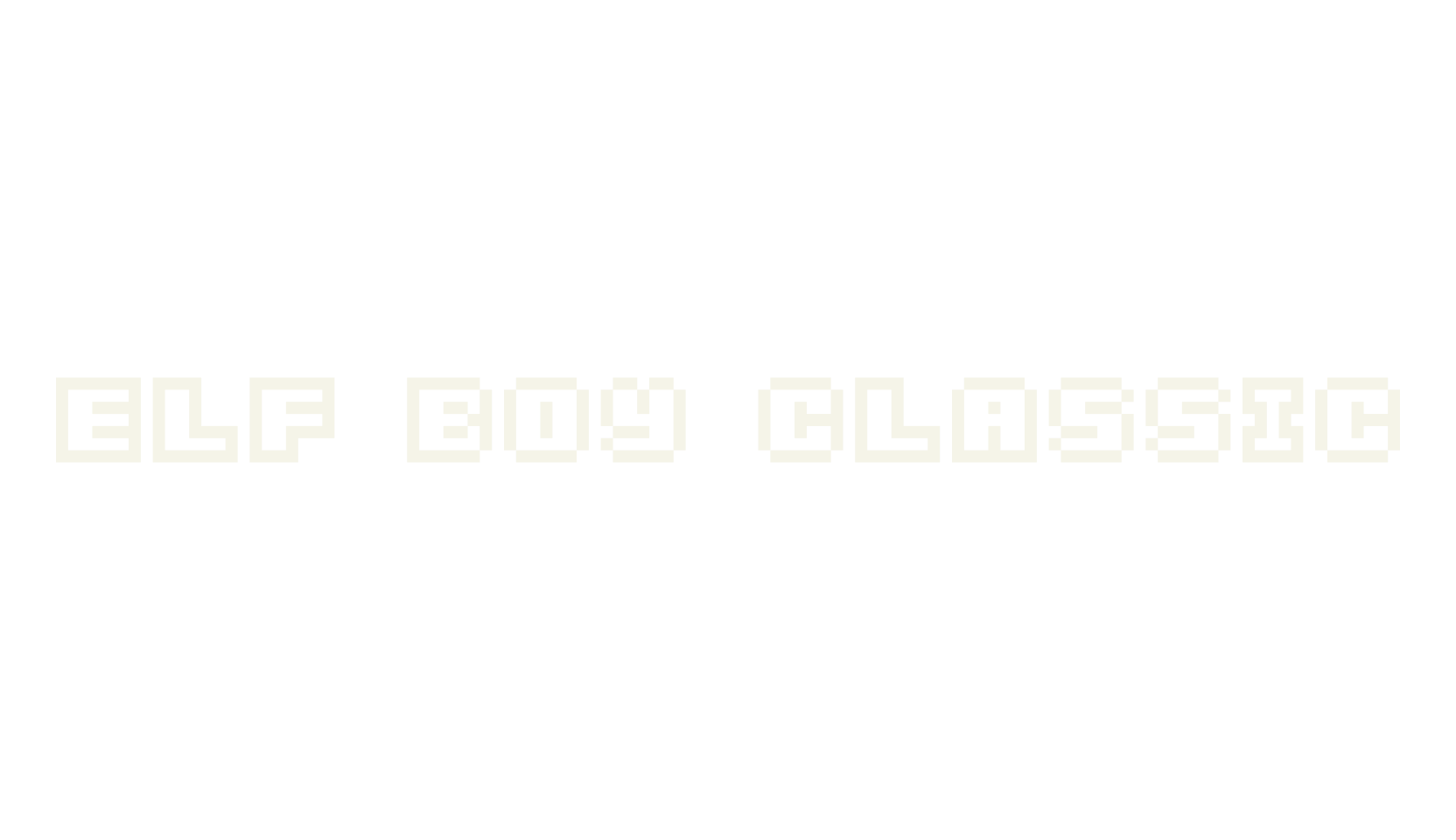 Elf Boy Classic, display market font preview