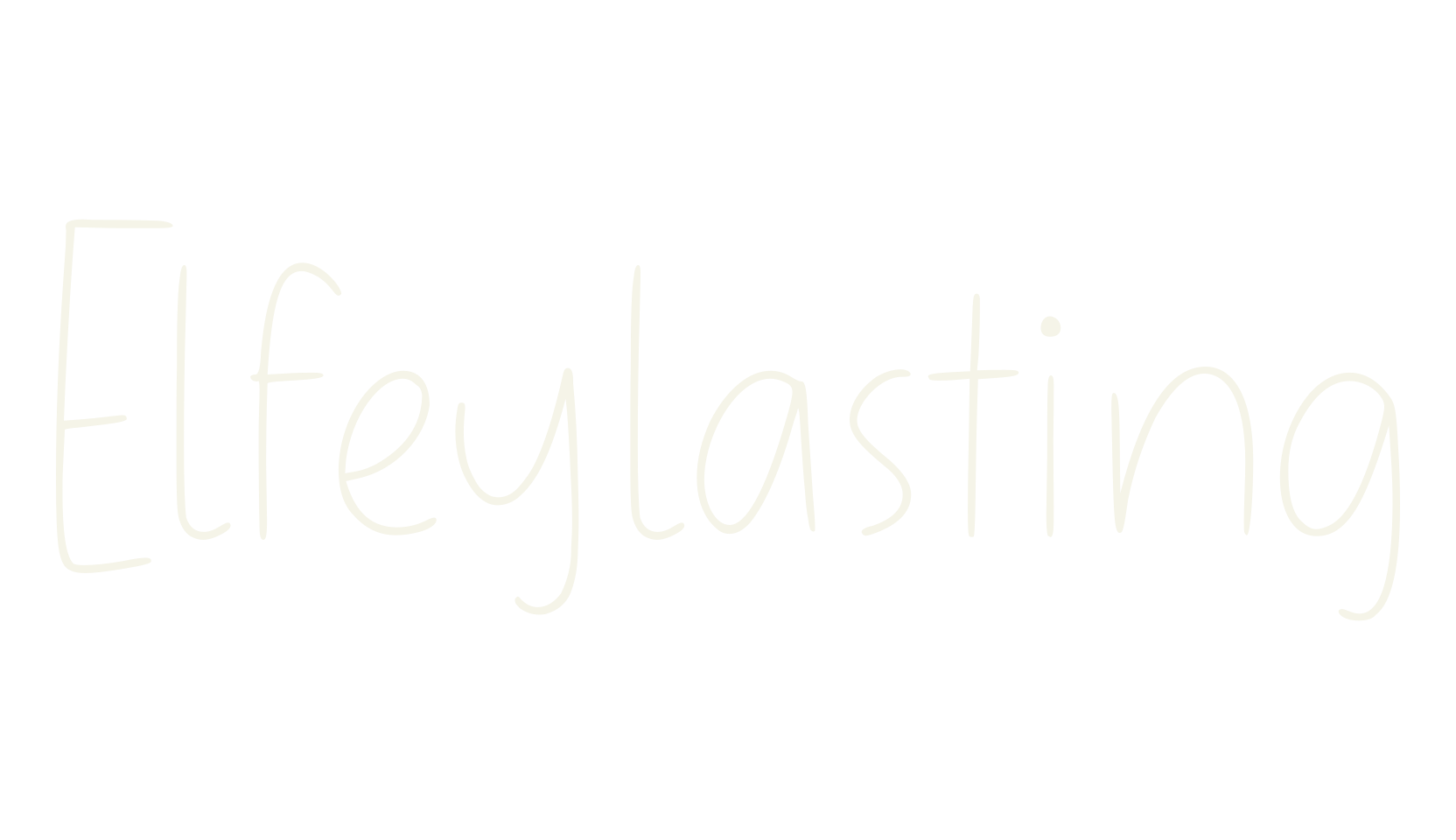 Elfeylasting, minimalist font preview