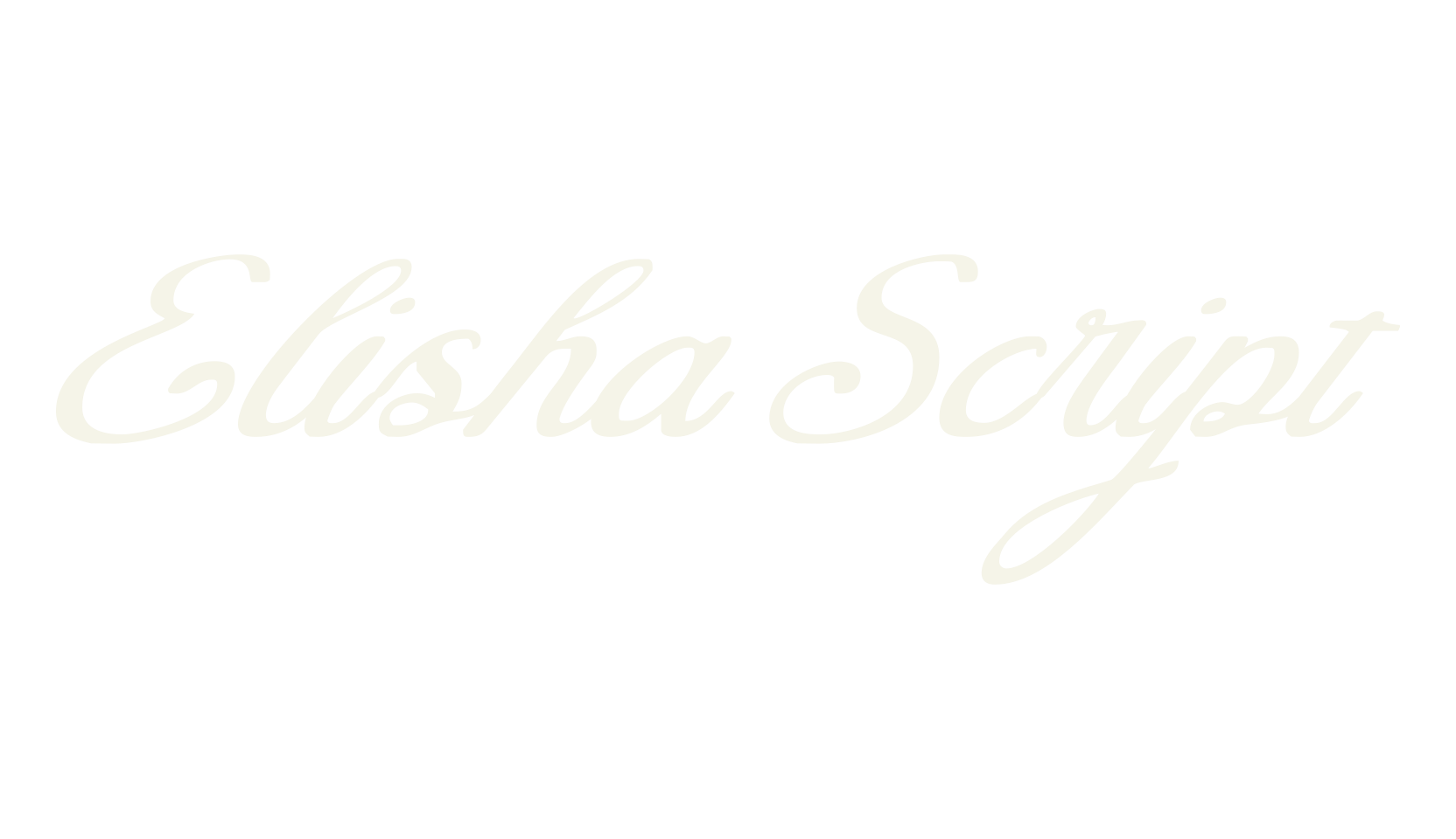 Elisha Script, lettering font preview