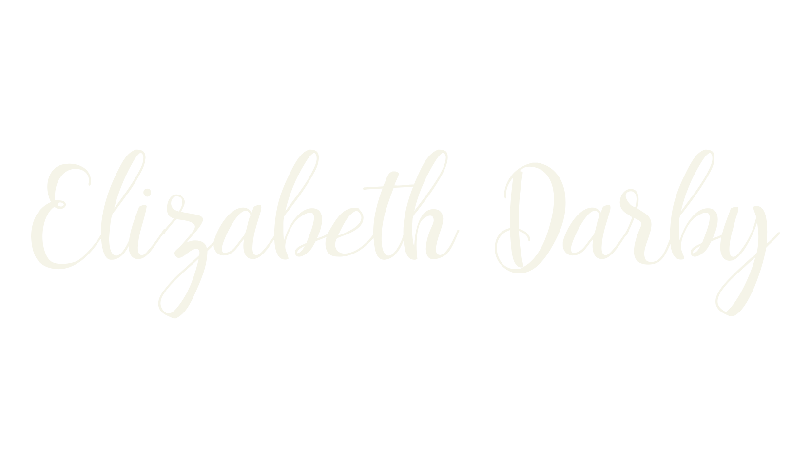 Elizabeth Darby, lettering font preview