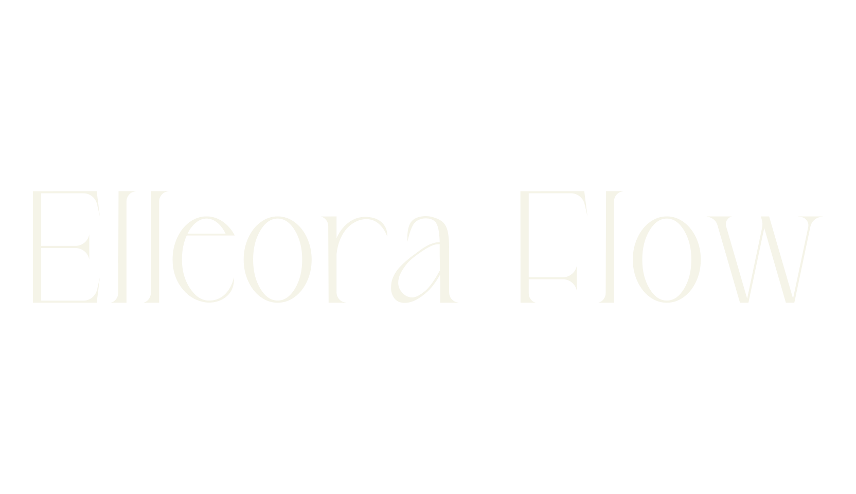 Elleora Flow, movies font preview