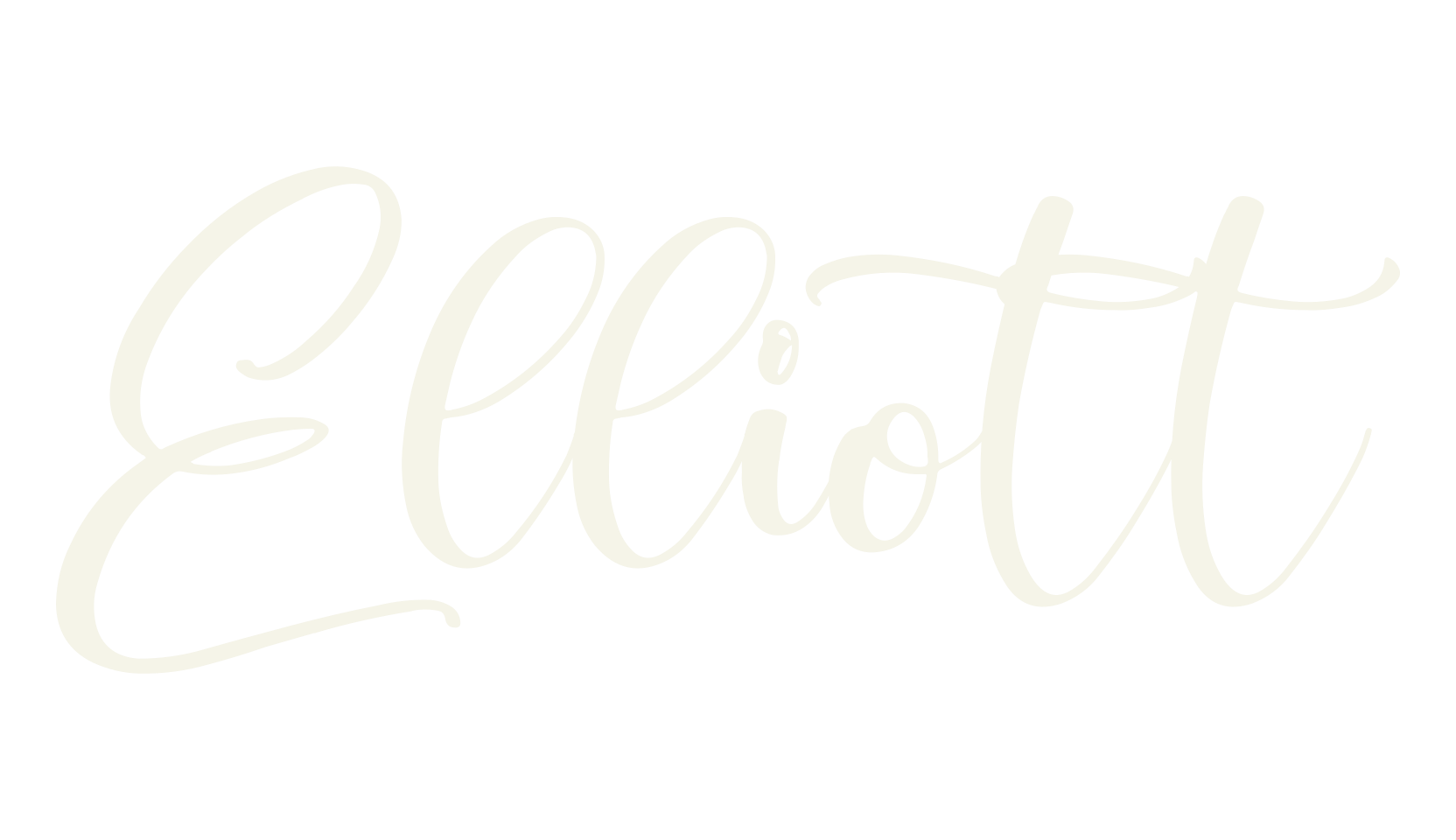 Elliott, script font preview