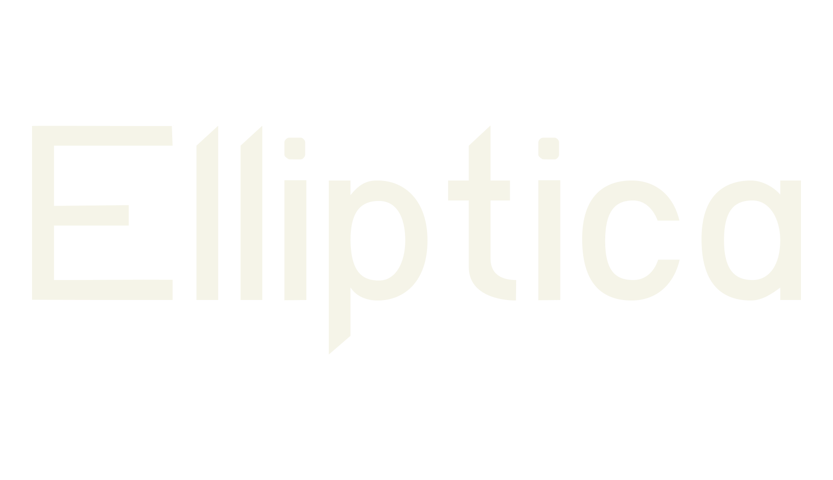 Elliptica, futuristic font preview