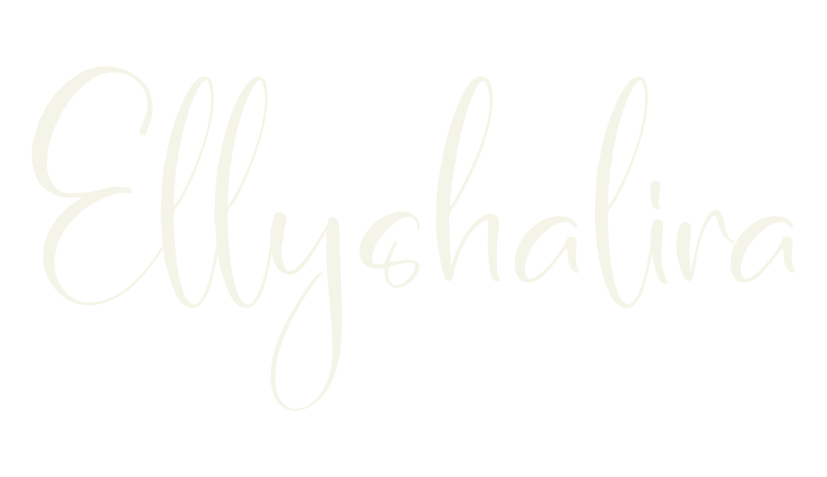 Ellyshalira, calligraphy font preview