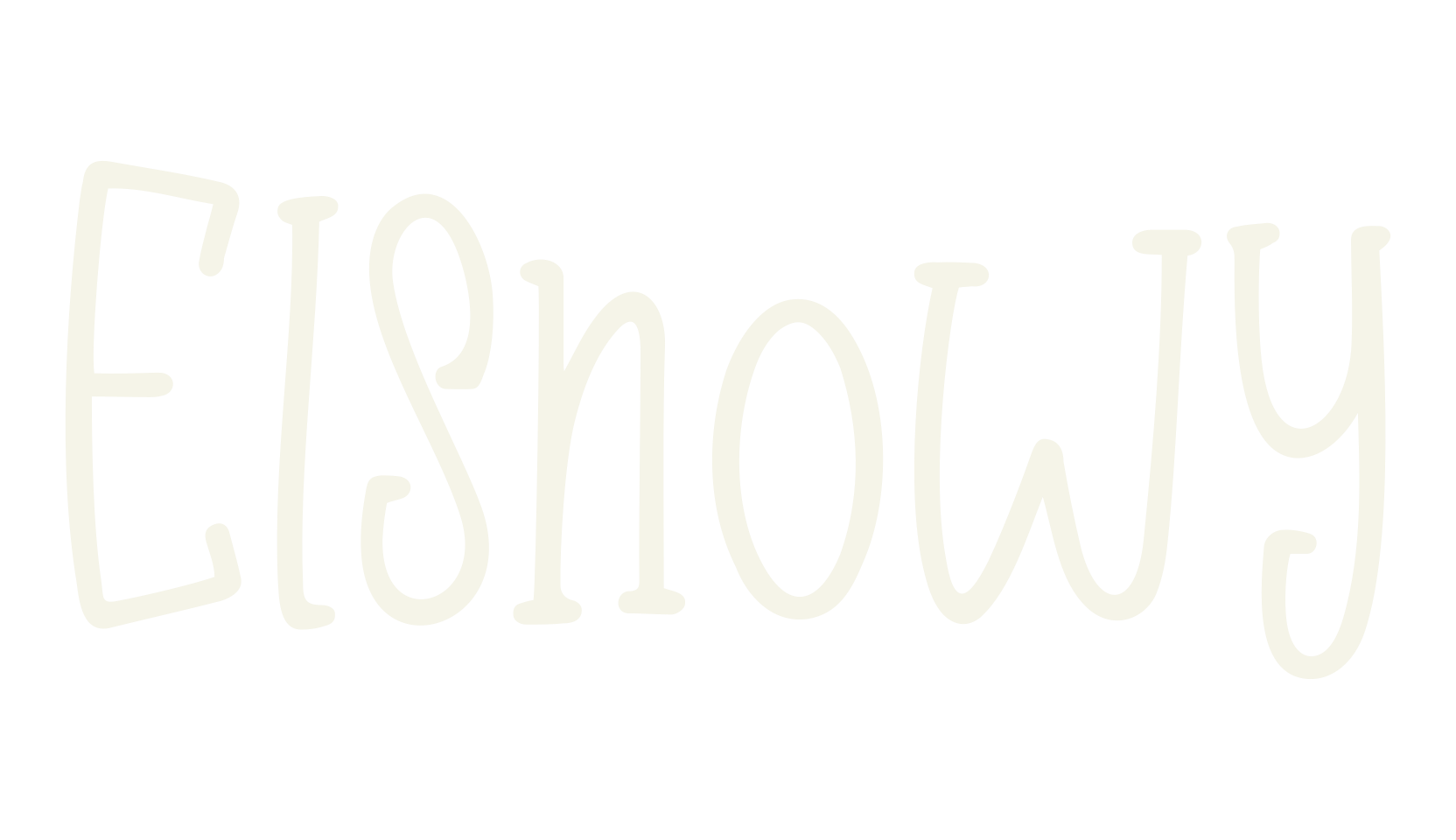 Elsnowy, cute font preview
