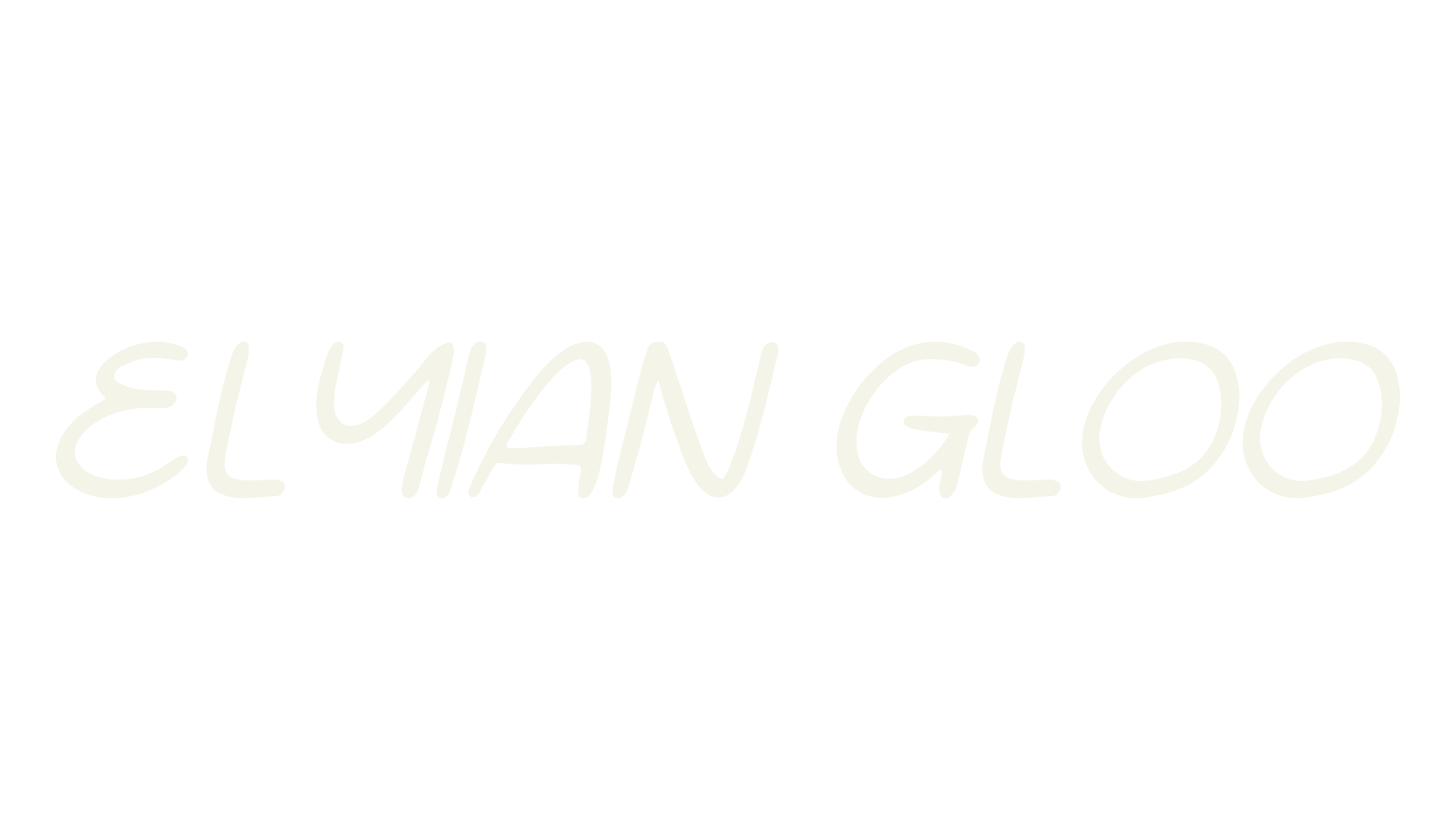 ELYIAN GLOO, handwriting font preview