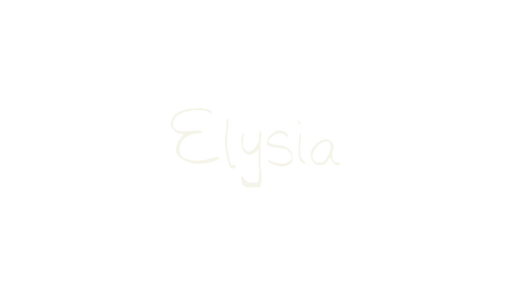 Elysia, handwriting font preview
