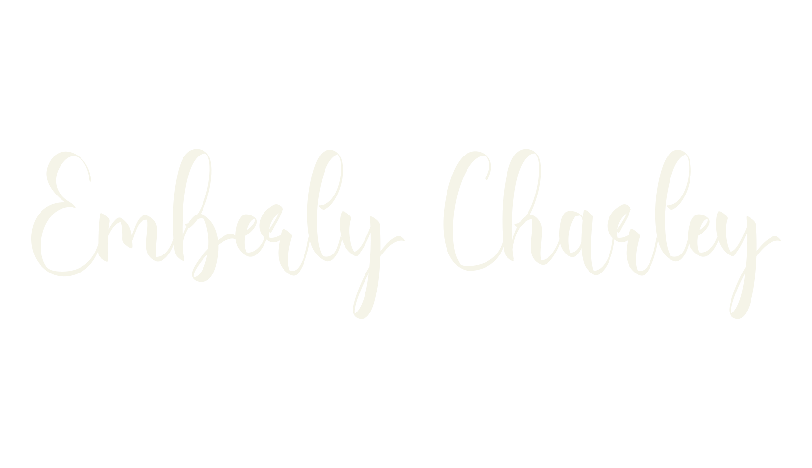 Emberly Charley, calligraphy font preview
