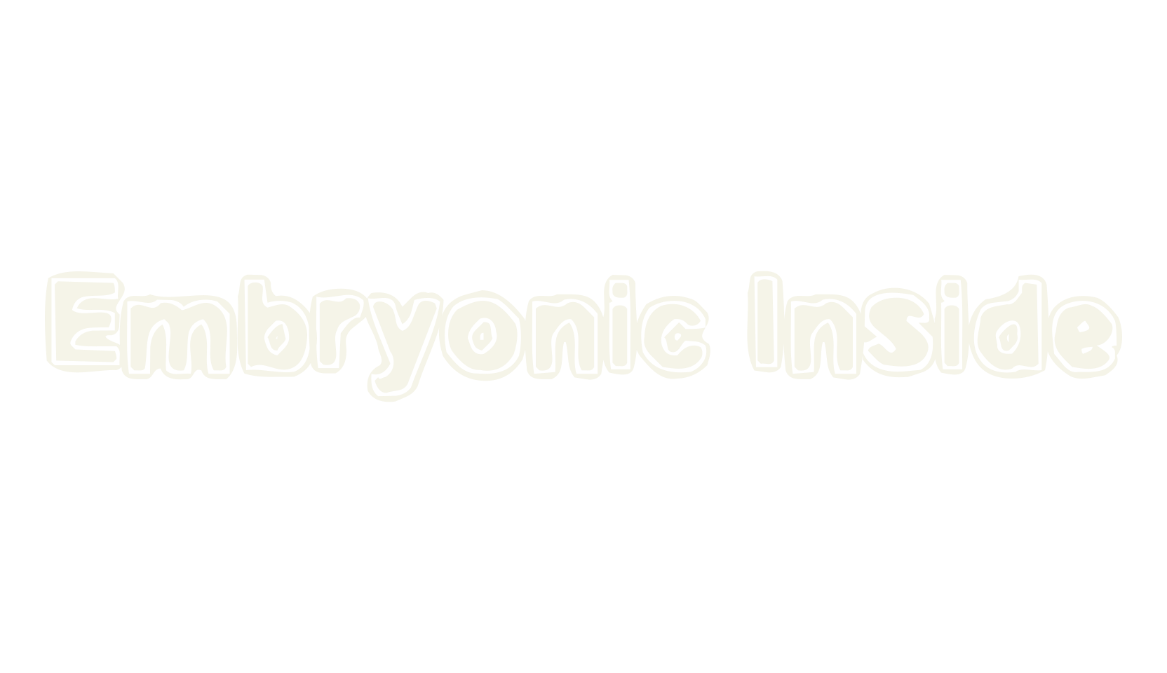 Embryonic Inside, sans serif font preview