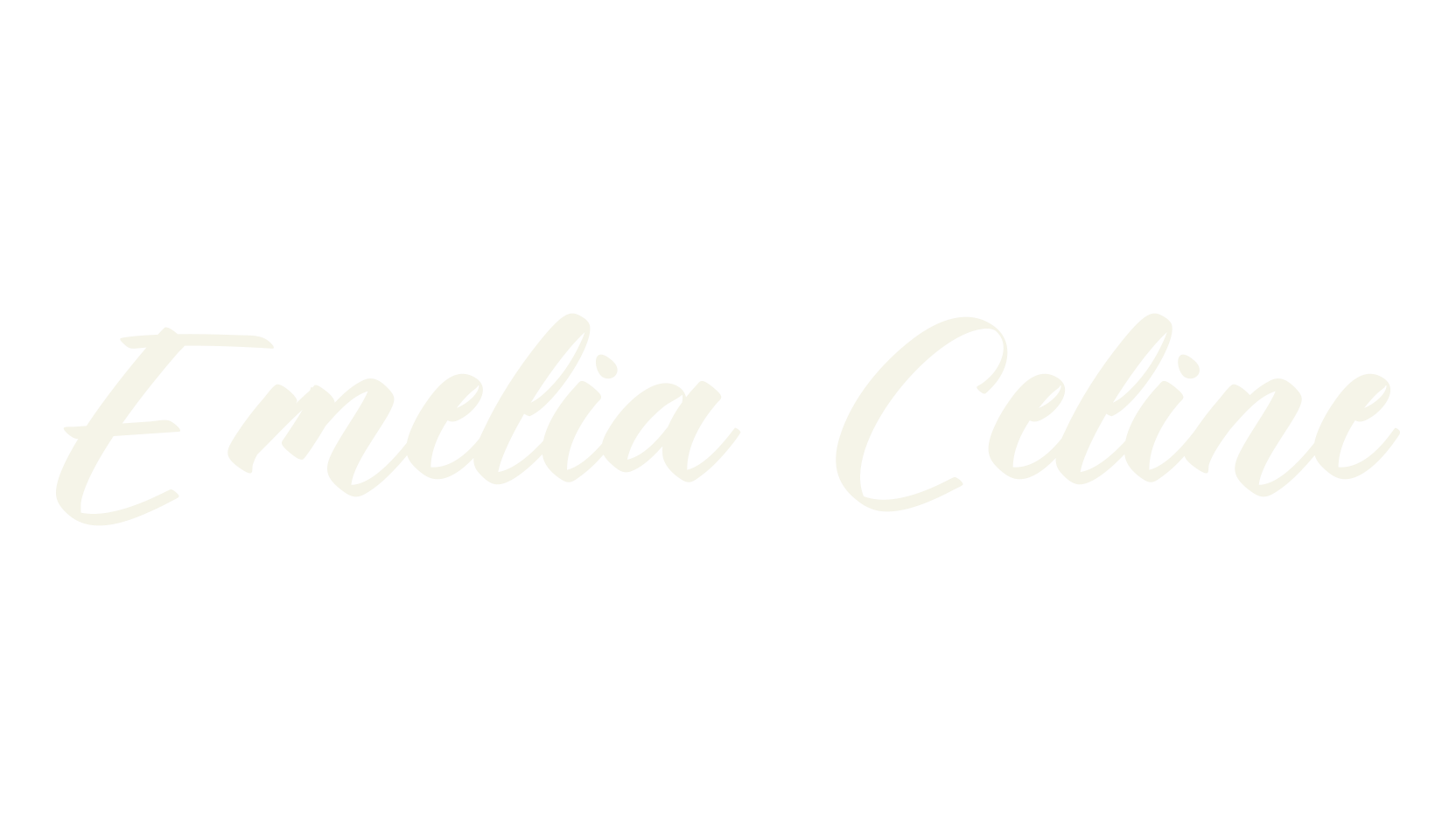 Emelia Celine, calligraphy font preview