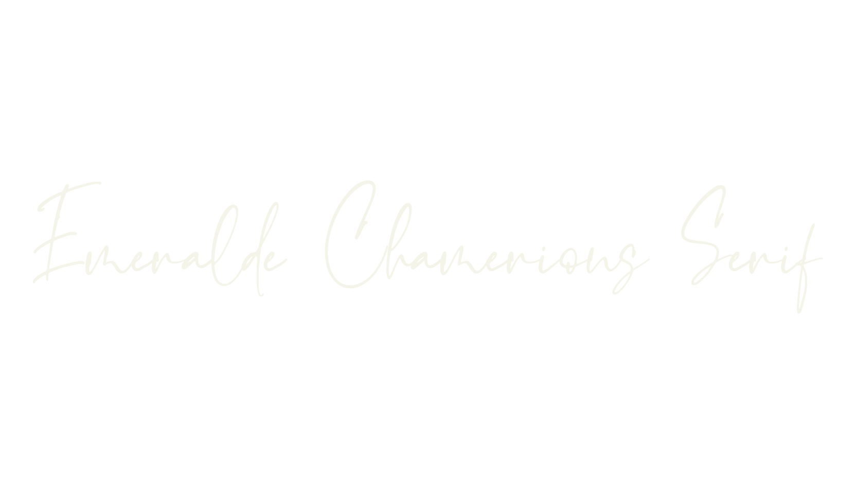 Emeralde Chamerions Serif, serif font preview