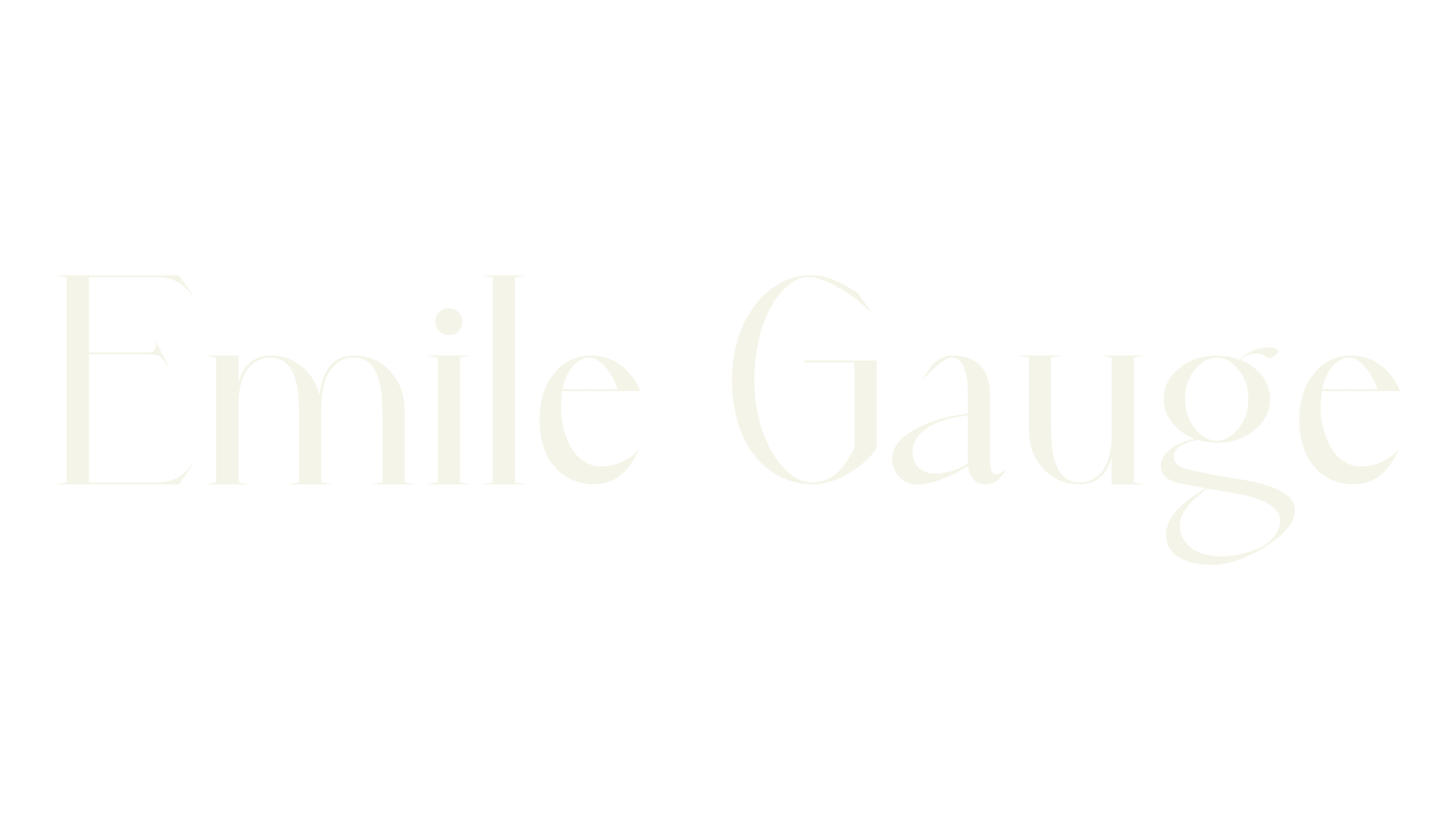 Emile Gauge, elegant font preview