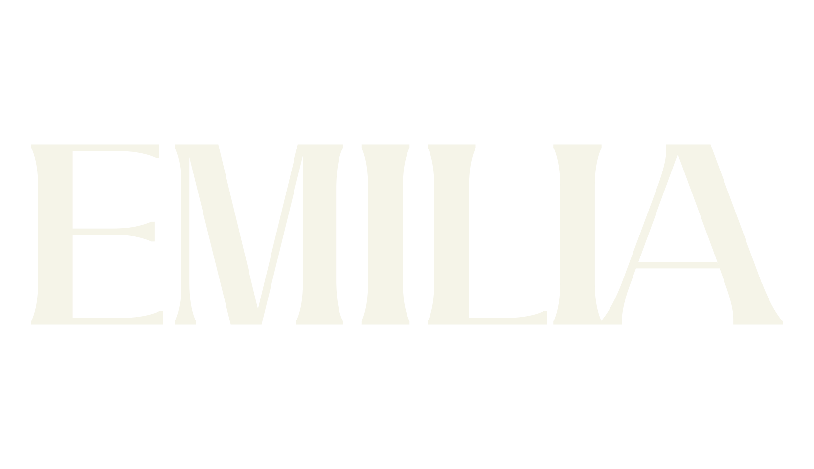 EMILIA, curvy font preview