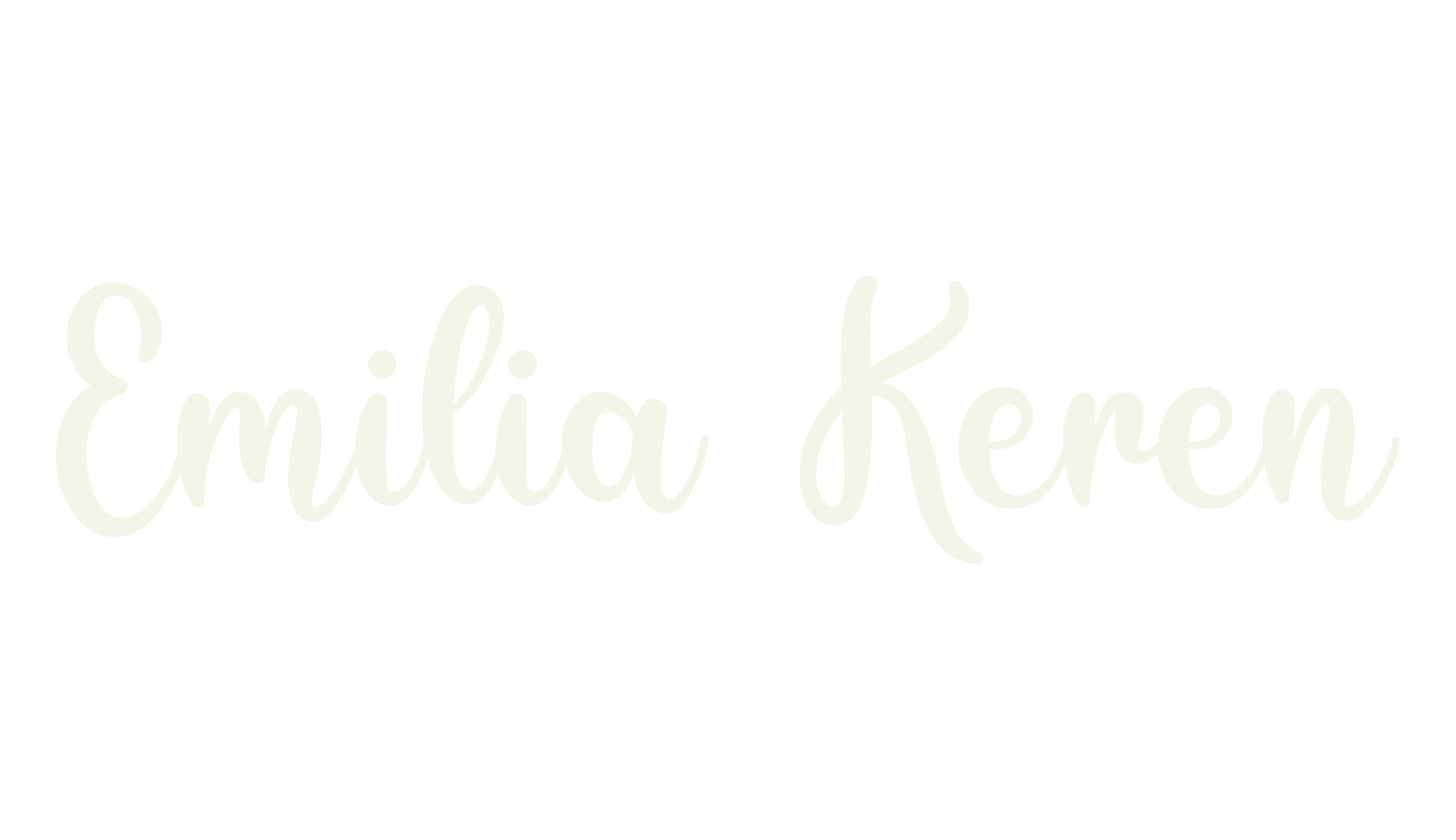 Emilia Keren, calligraphy font preview