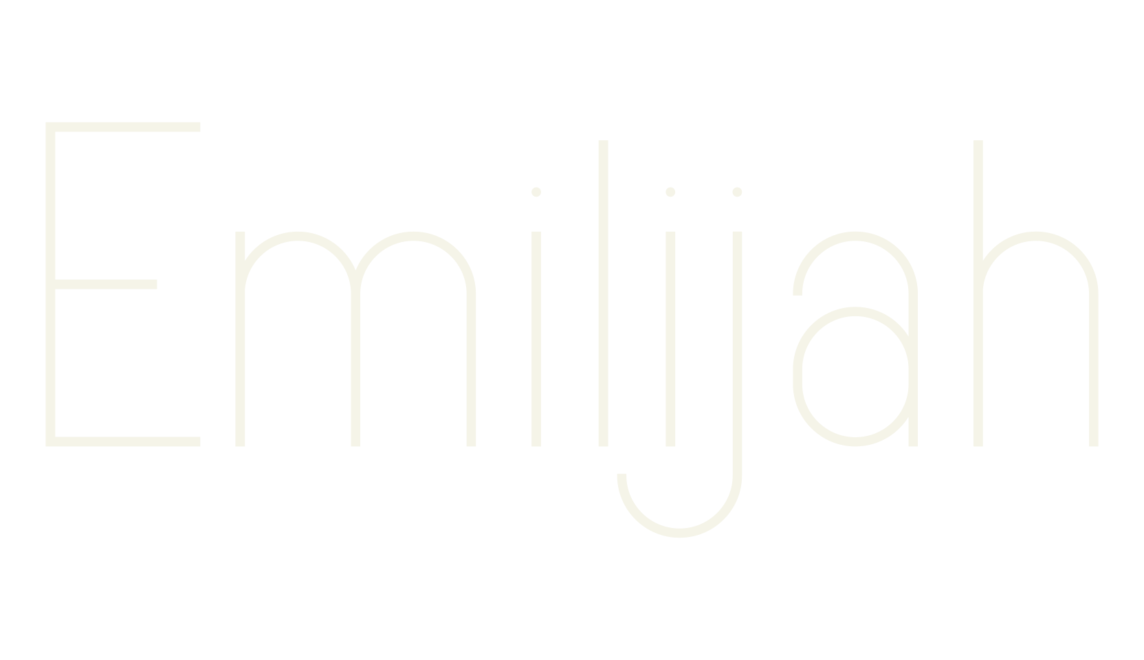 Emilijah, lettering font preview