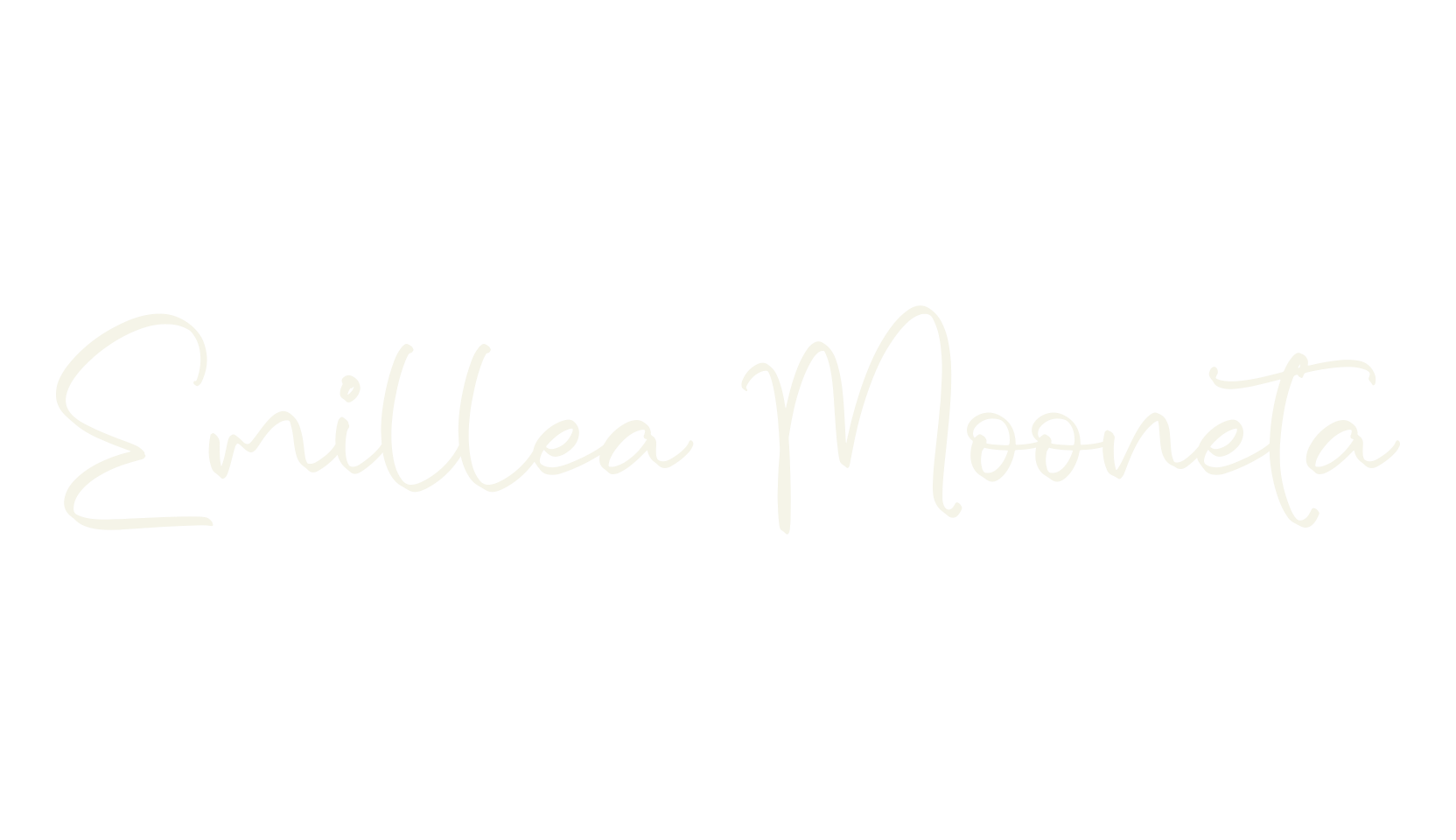 Emillea Mooneta, calligraphy font preview