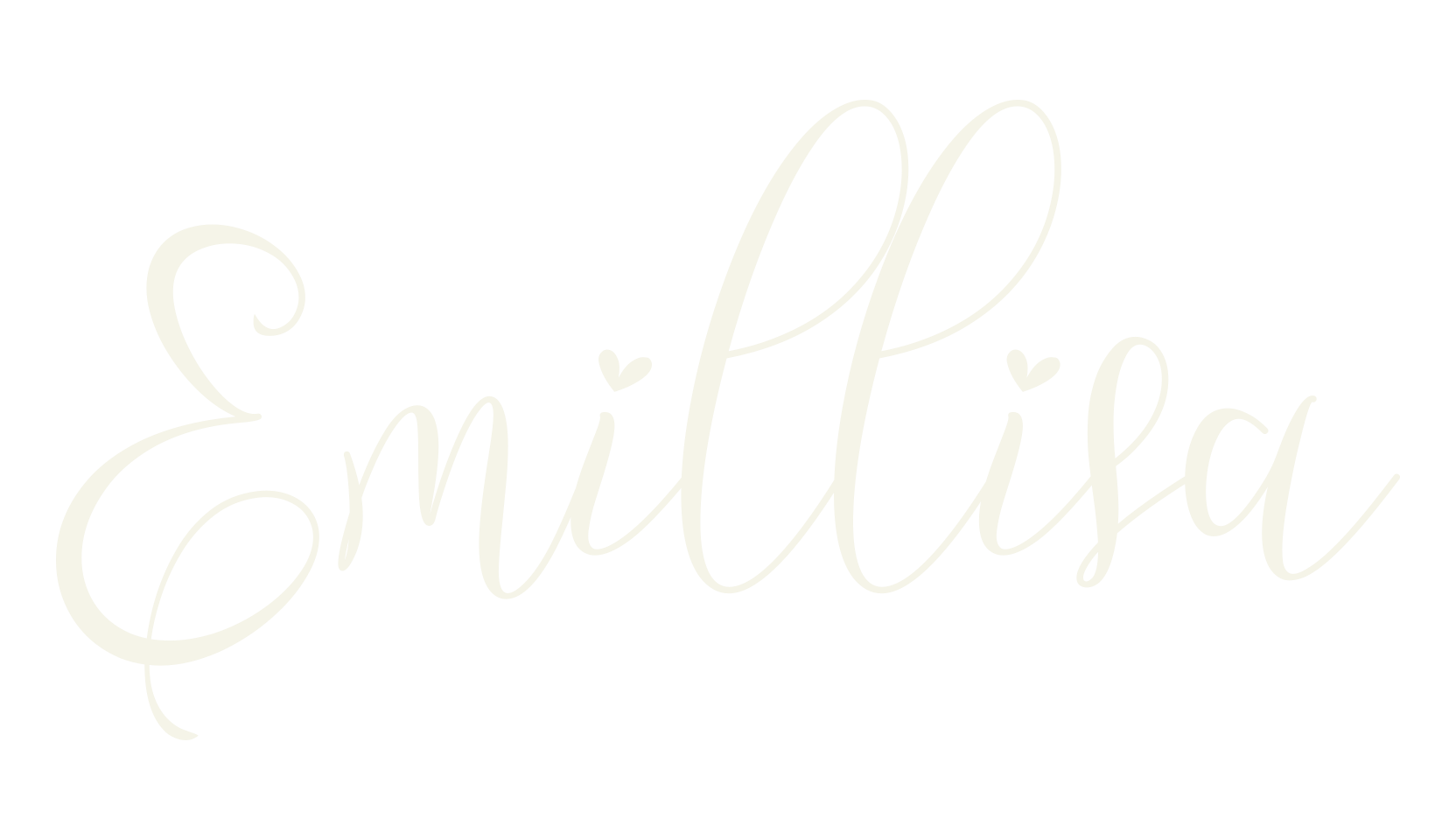 Emillisa, calligraphy font preview