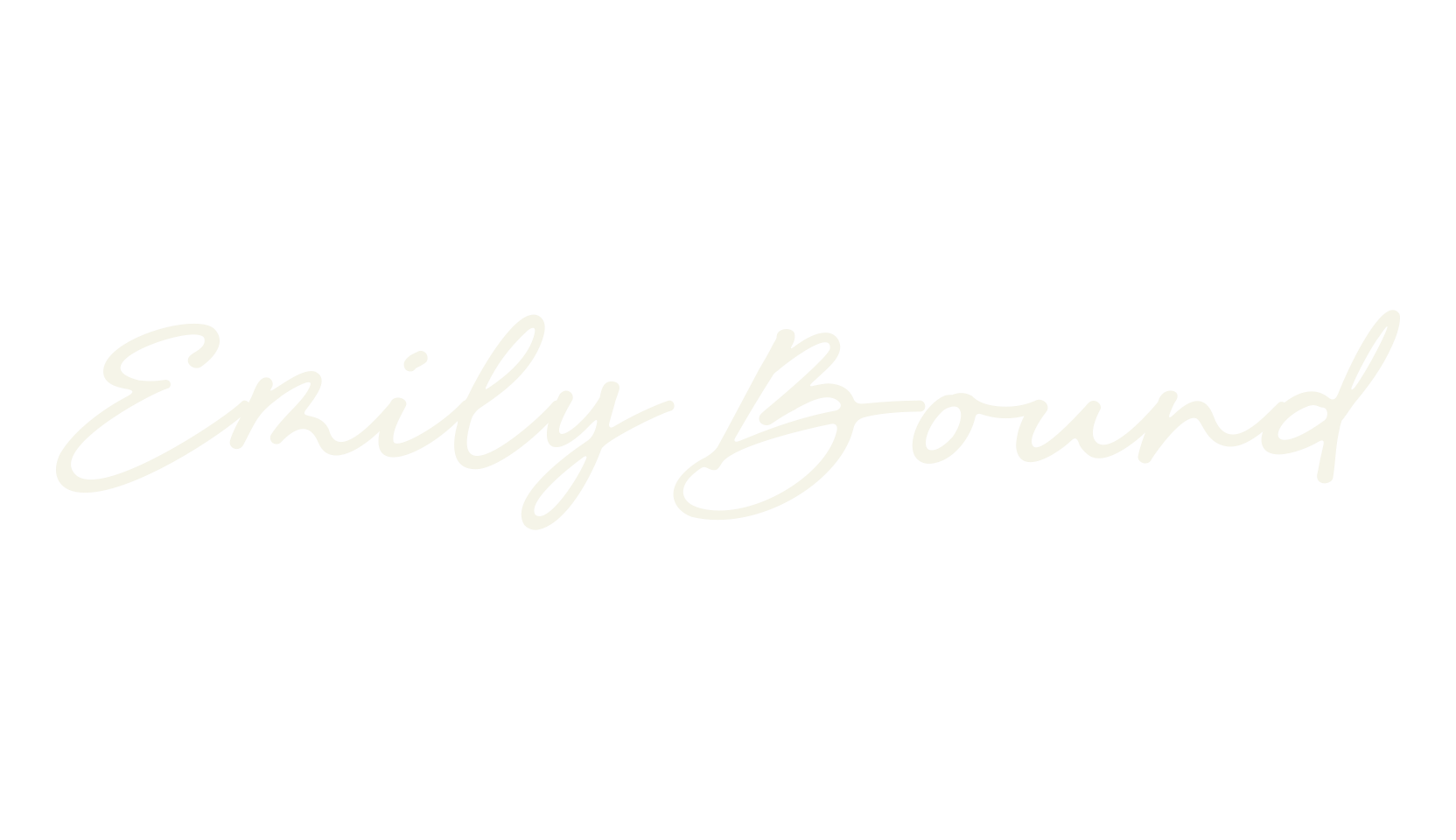 Emily Bound, cursive font preview