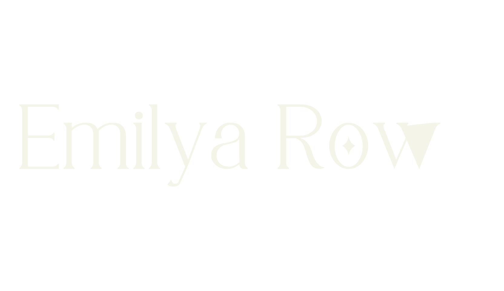 Emilya Rown, serif font preview