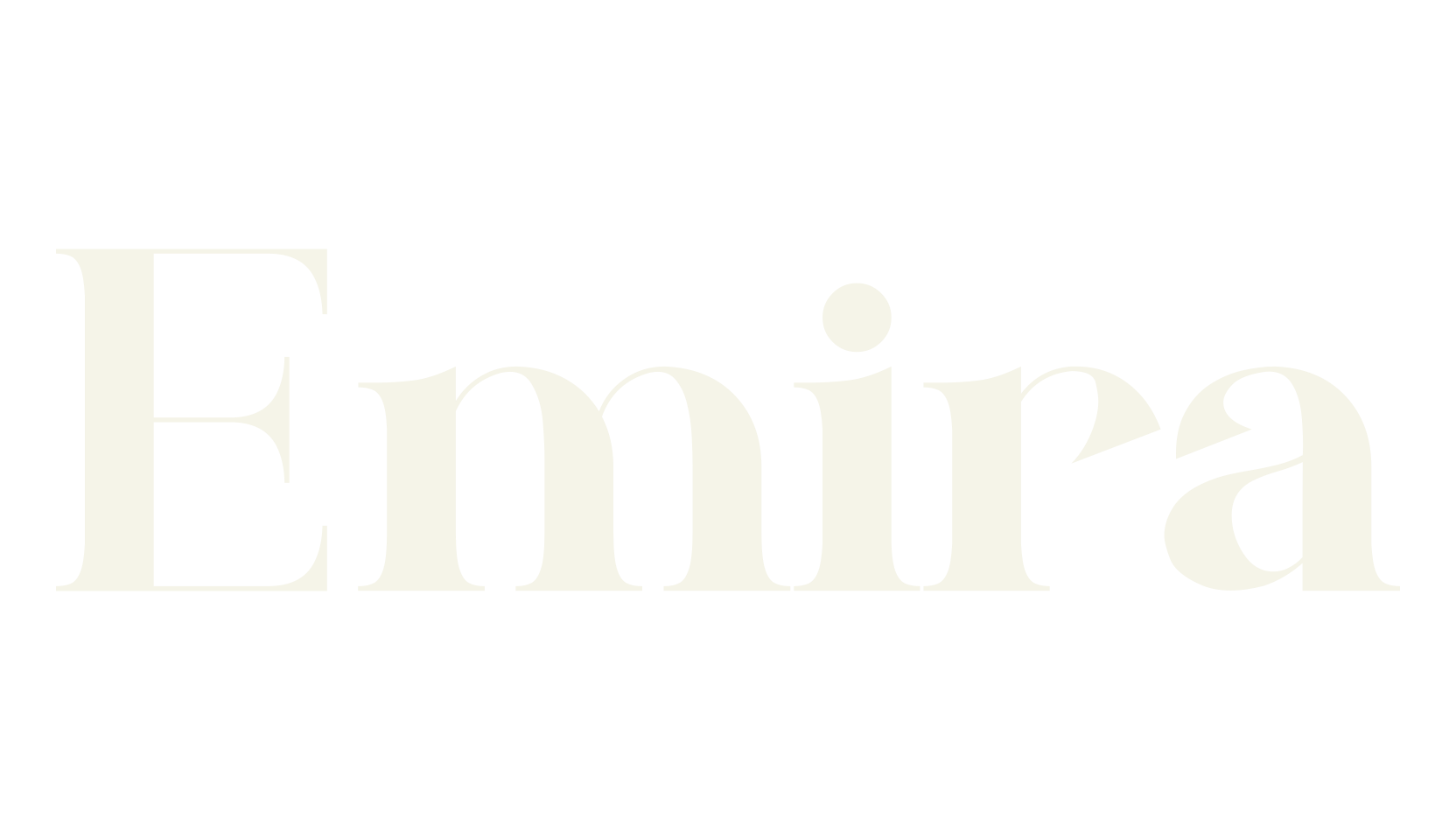 Emira, modern font preview