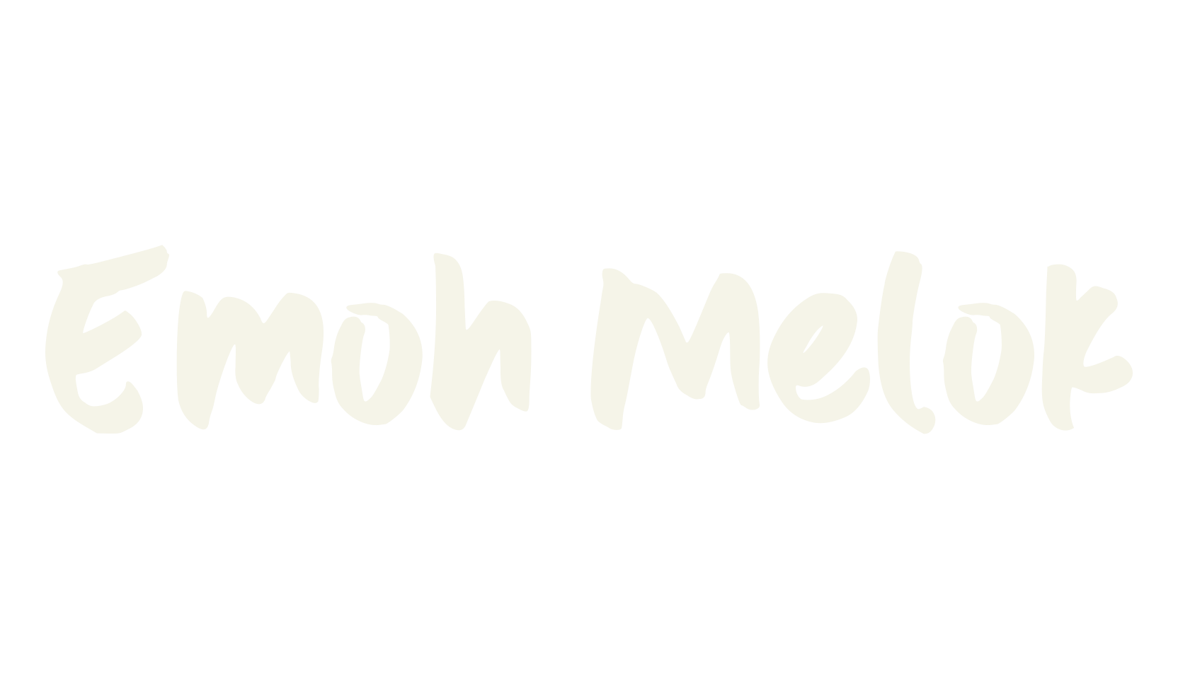 Emoh Melok, cute font preview