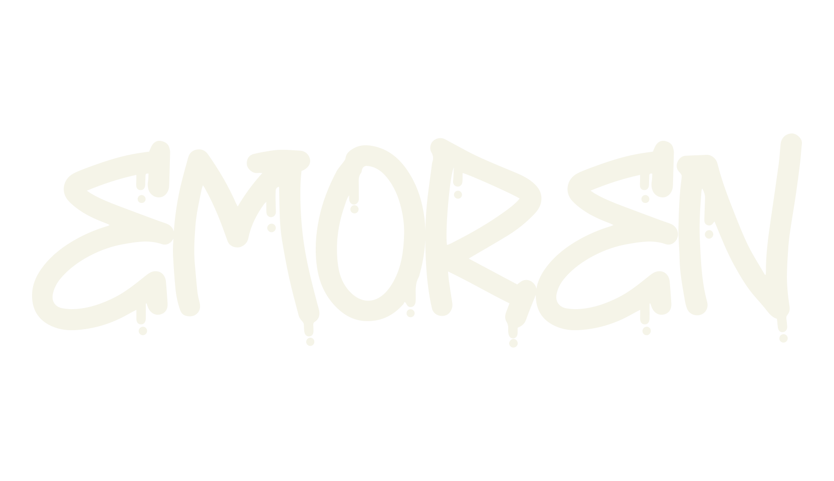 EMOREN, graffiti font preview