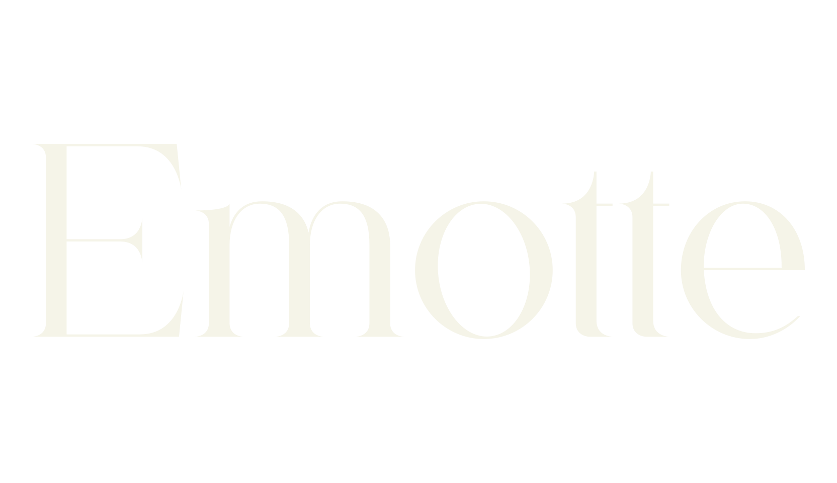 Emotte, modern font preview