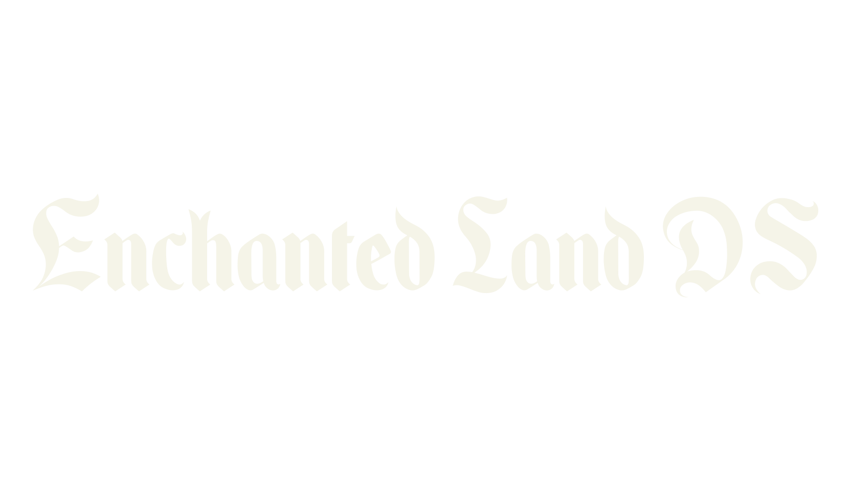 Enchanted Land DS, fantasy font preview