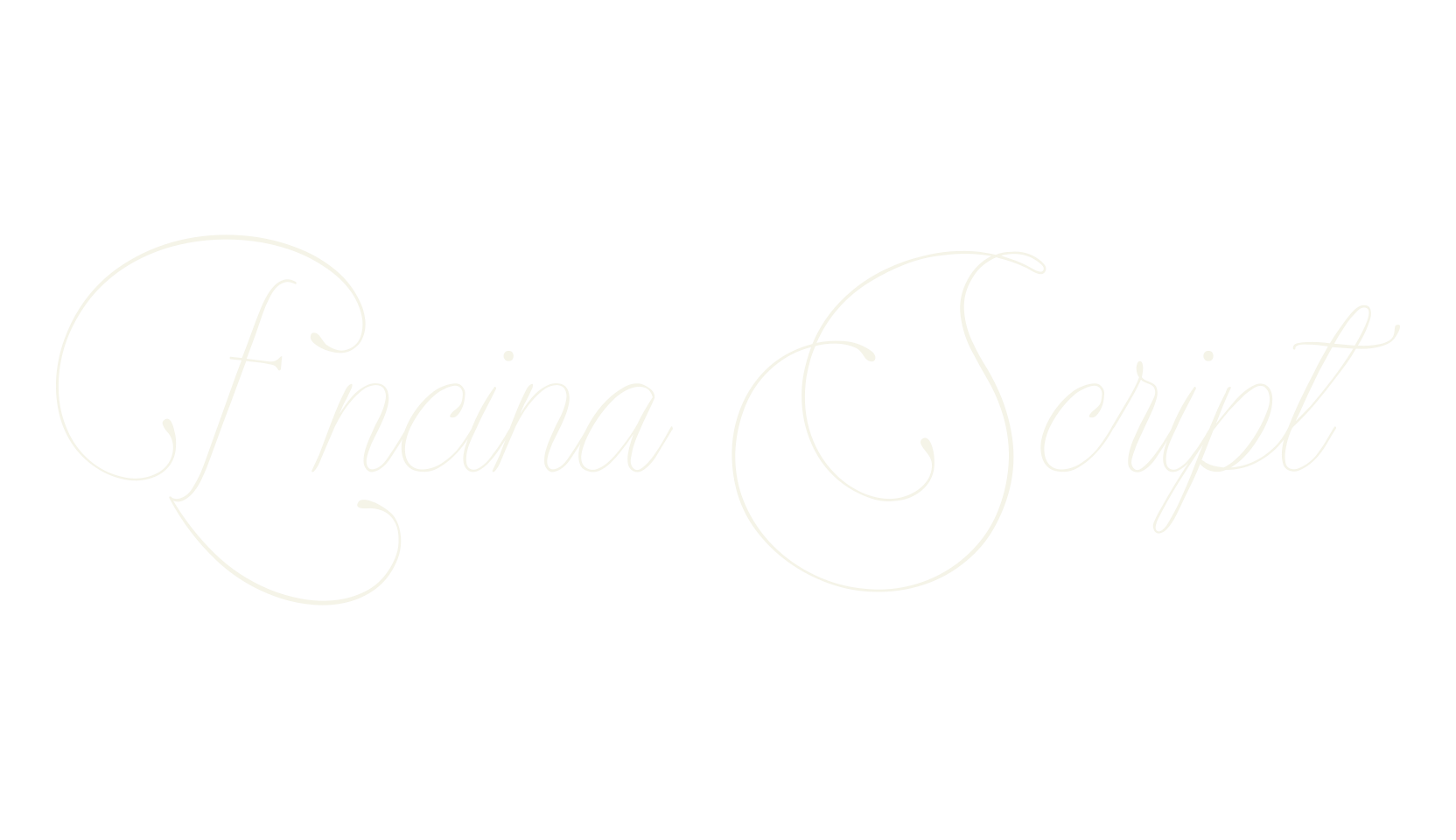 Encina Script, fashion script font preview