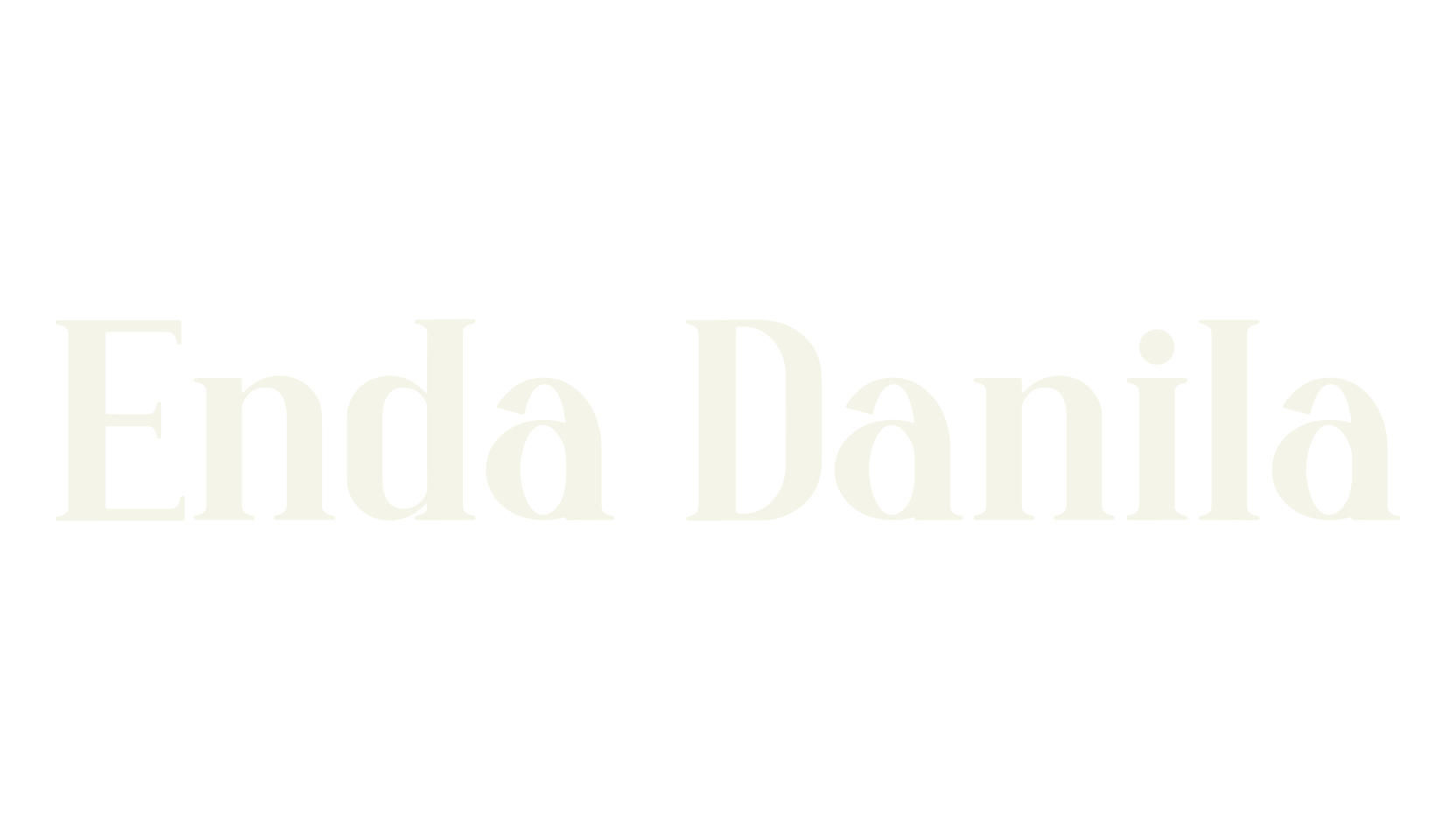 Enda Danila, tattoo font preview